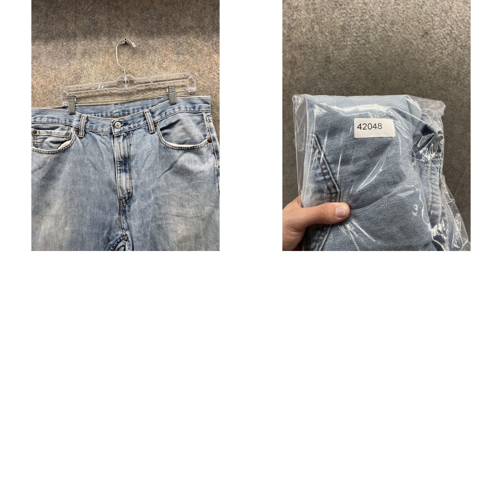 Levi's Levis 505 Jeans Mens 38x30 Blue Regular Fit Straight Denim Light Wash Jeans Size US 38 / EU 54 - 8 Thumbnail