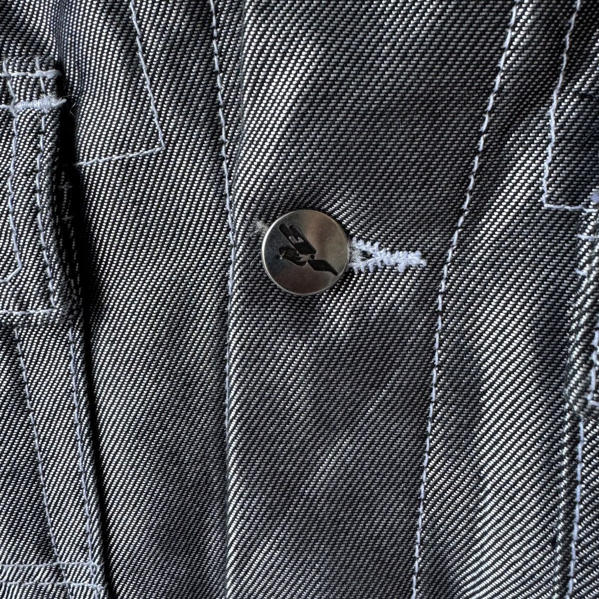 Vintage Rare‼️ Vintage 90s Johnny Blaze Workwear Silver Metal Jacket Size US L / EU 52-54 / 3 - 4 Thumbnail