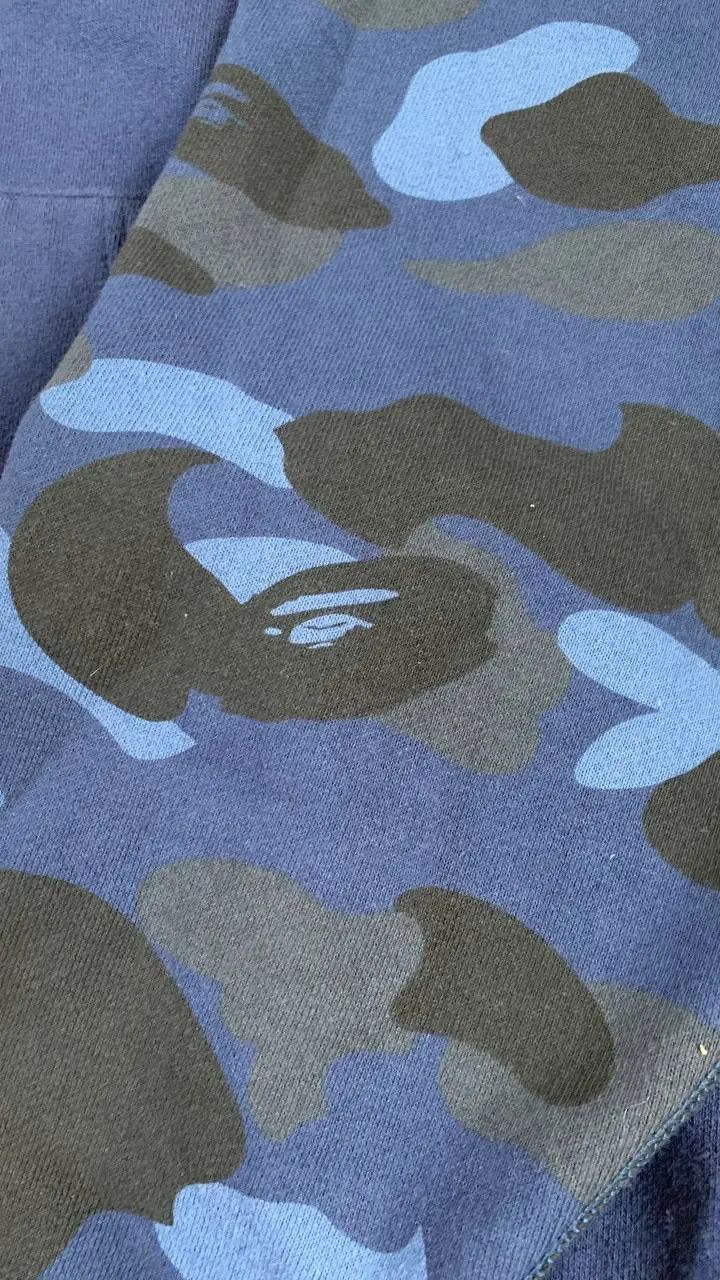 Bape BAPE Giant 1ST camo shark loose fit full zip hoodie in Blue Size US XL / EU 56 / 4 - 17 Thumbnail
