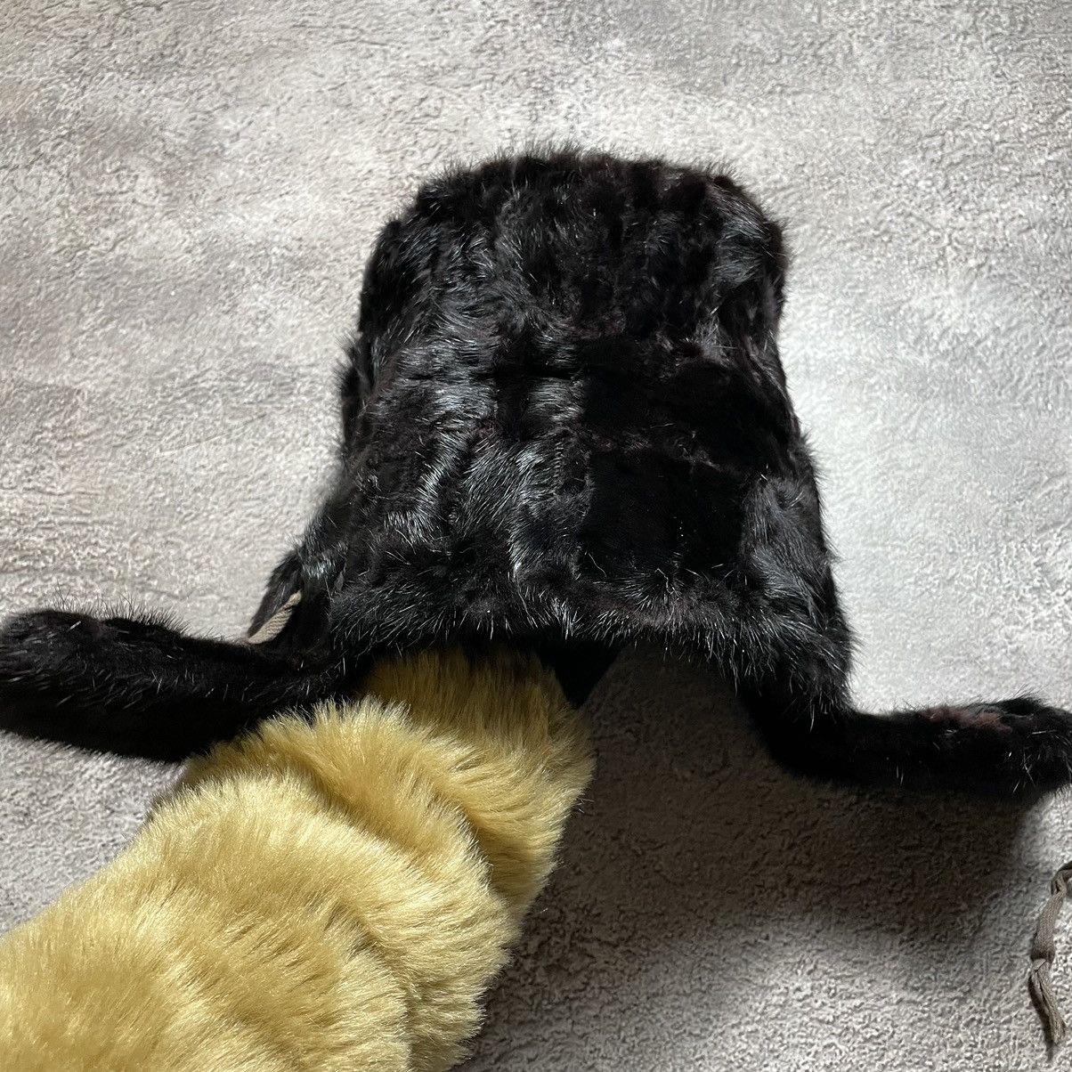 If Six Was Nine Vintage 90s Alt Beanie Mohair Ushanka Faux American VTg Size ONE SIZE - 3 Thumbnail