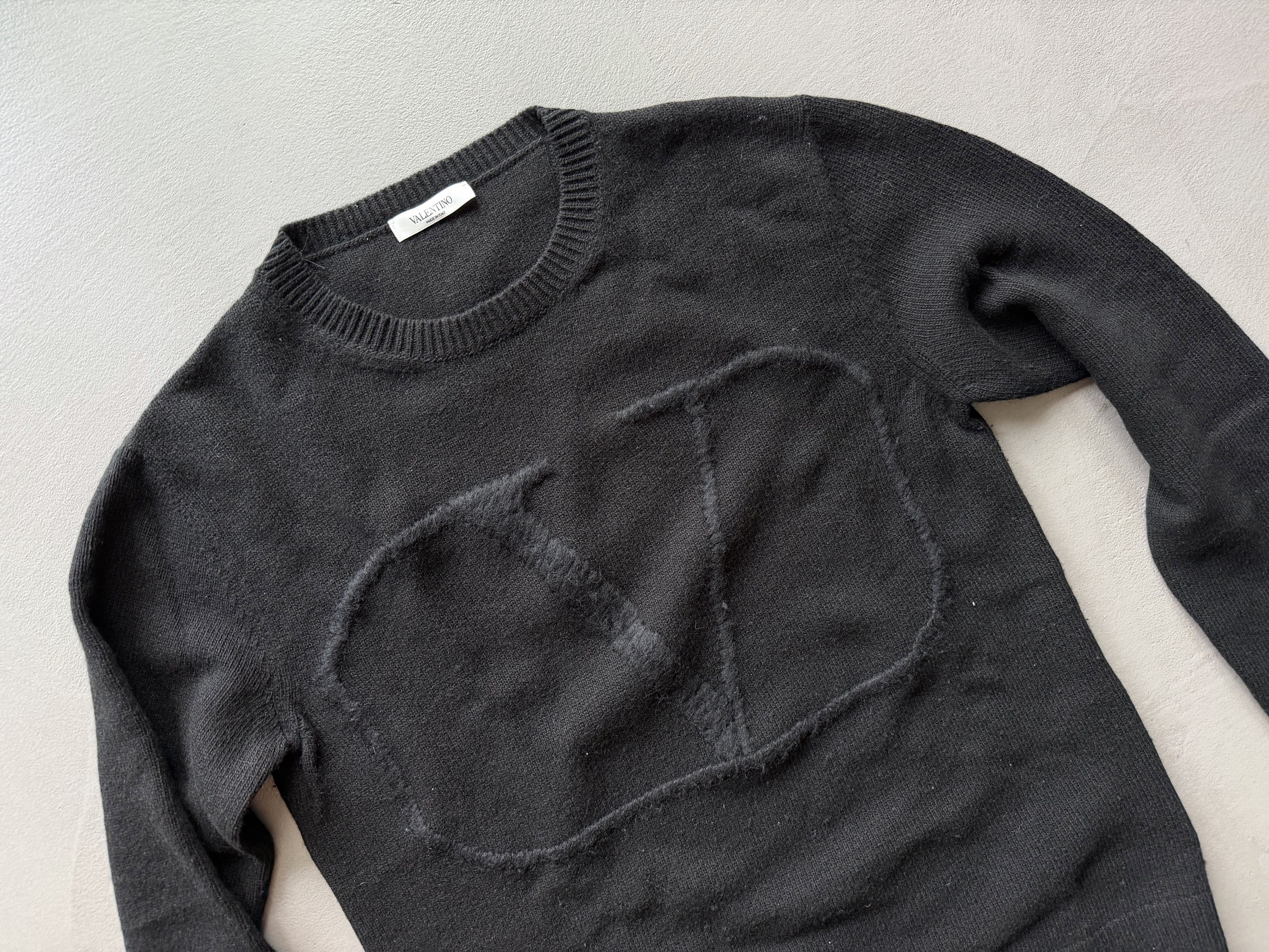 Valentino Valentino Wool Cashmere Logo Sweater Size US S / EU 44-46 / 1 - 1 Thumbnail