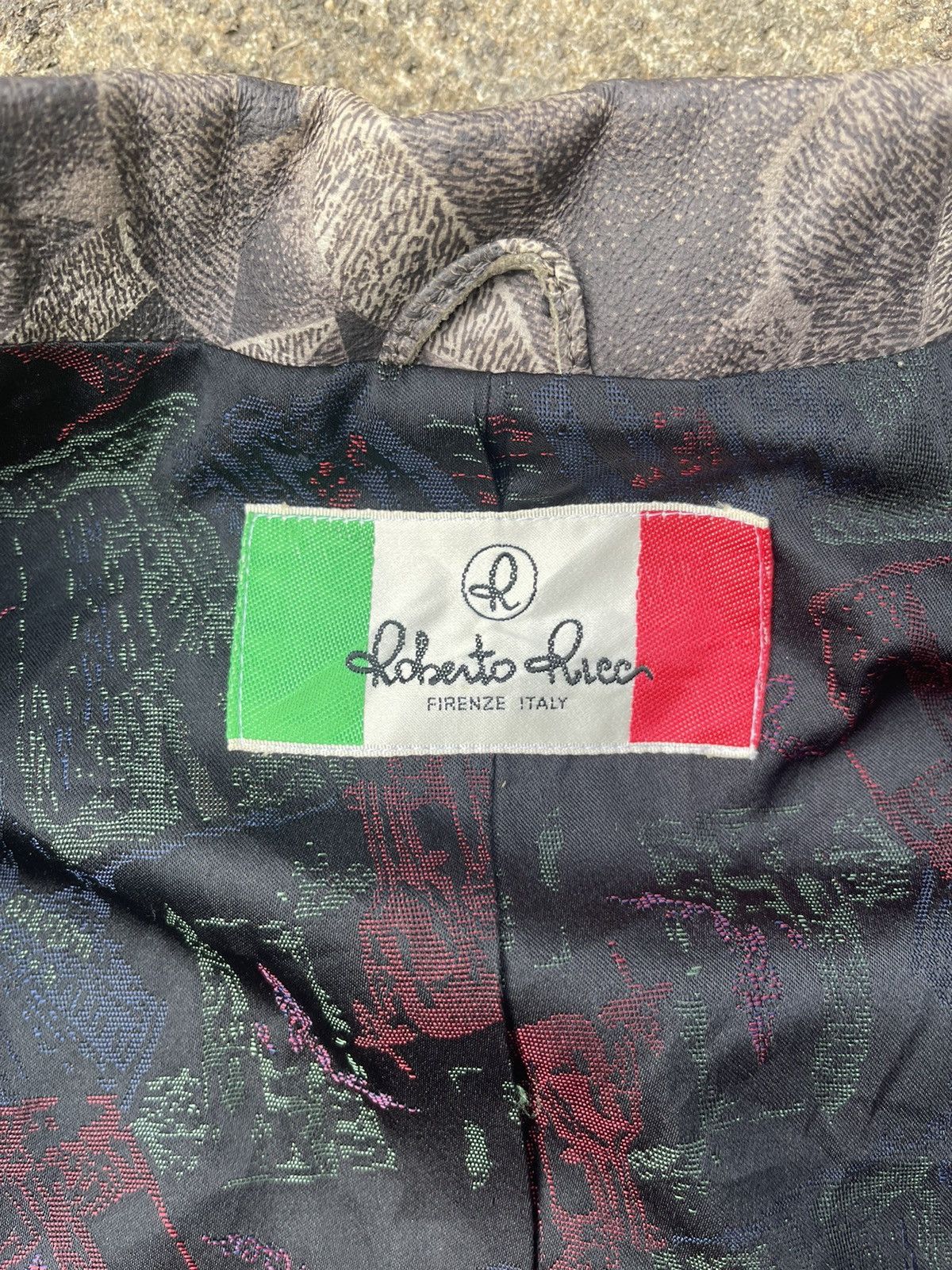 Japanese Brand Vintage Roberto Ricci Firenze Jacquard Blazer Made in Japan Size US M / EU 48-50 / 2 - 15 Thumbnail