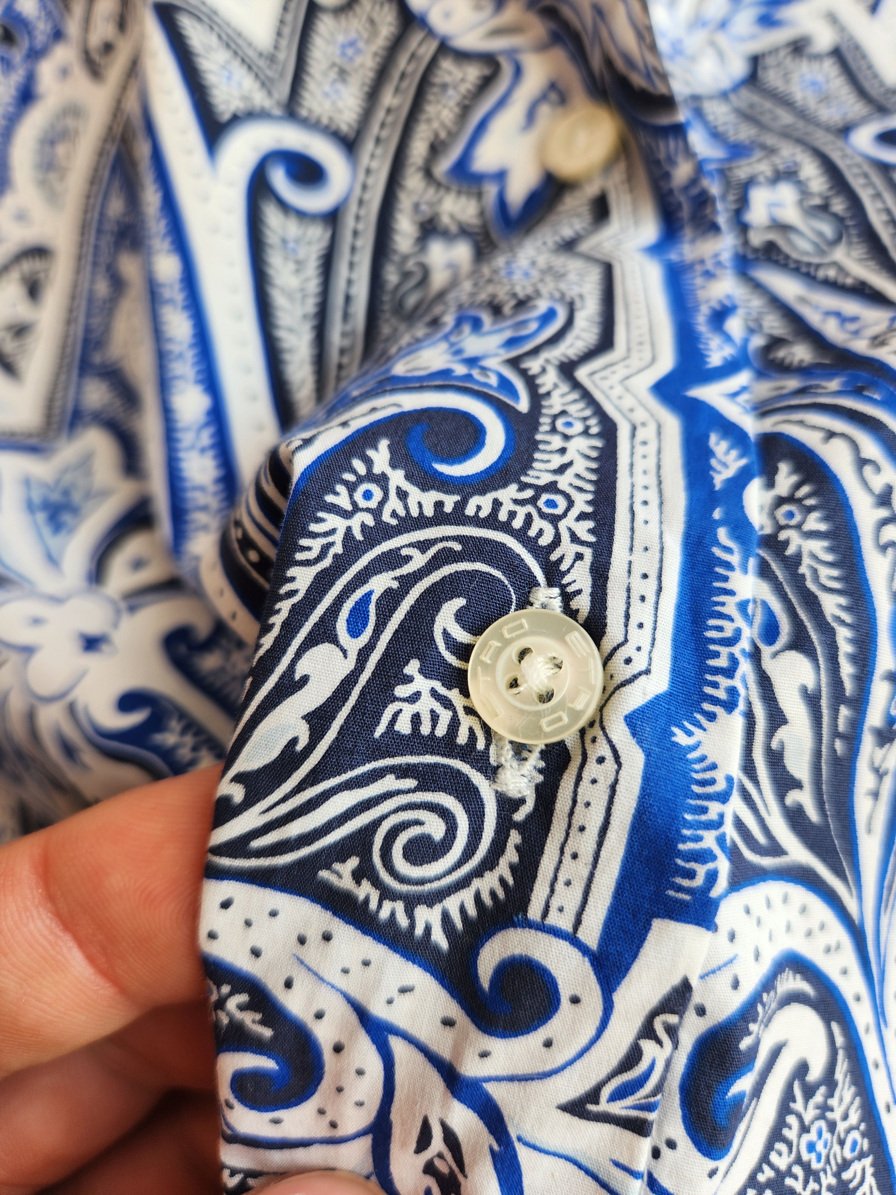 Etro ETRO Paisley Button Up Shirt Womens Multicolor Size M / US 6-8 / IT 42-44 - 7 Thumbnail