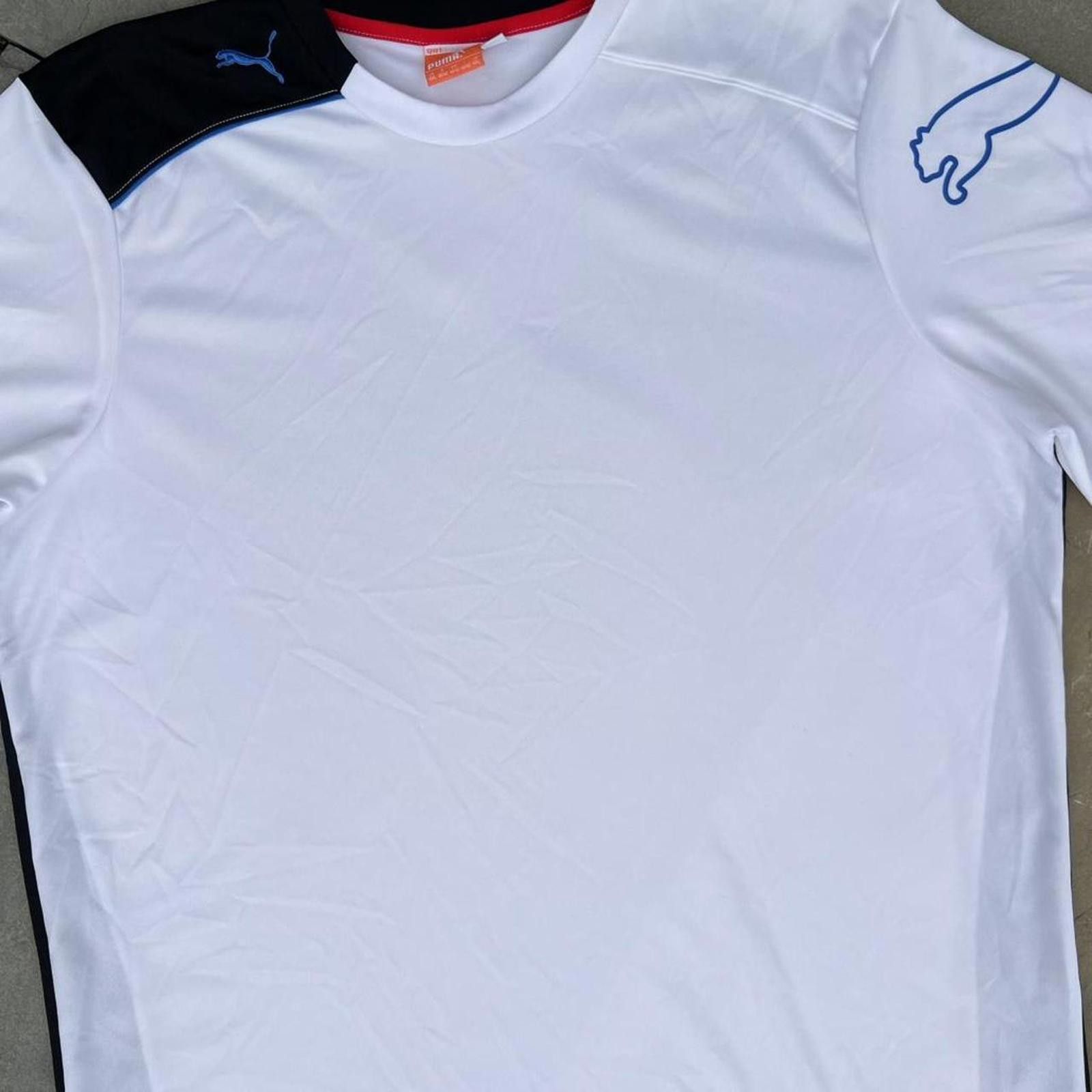 Puma Puma Men's White and Black Tshirt Size US XXL / EU 58 / 5 - 2 Thumbnail