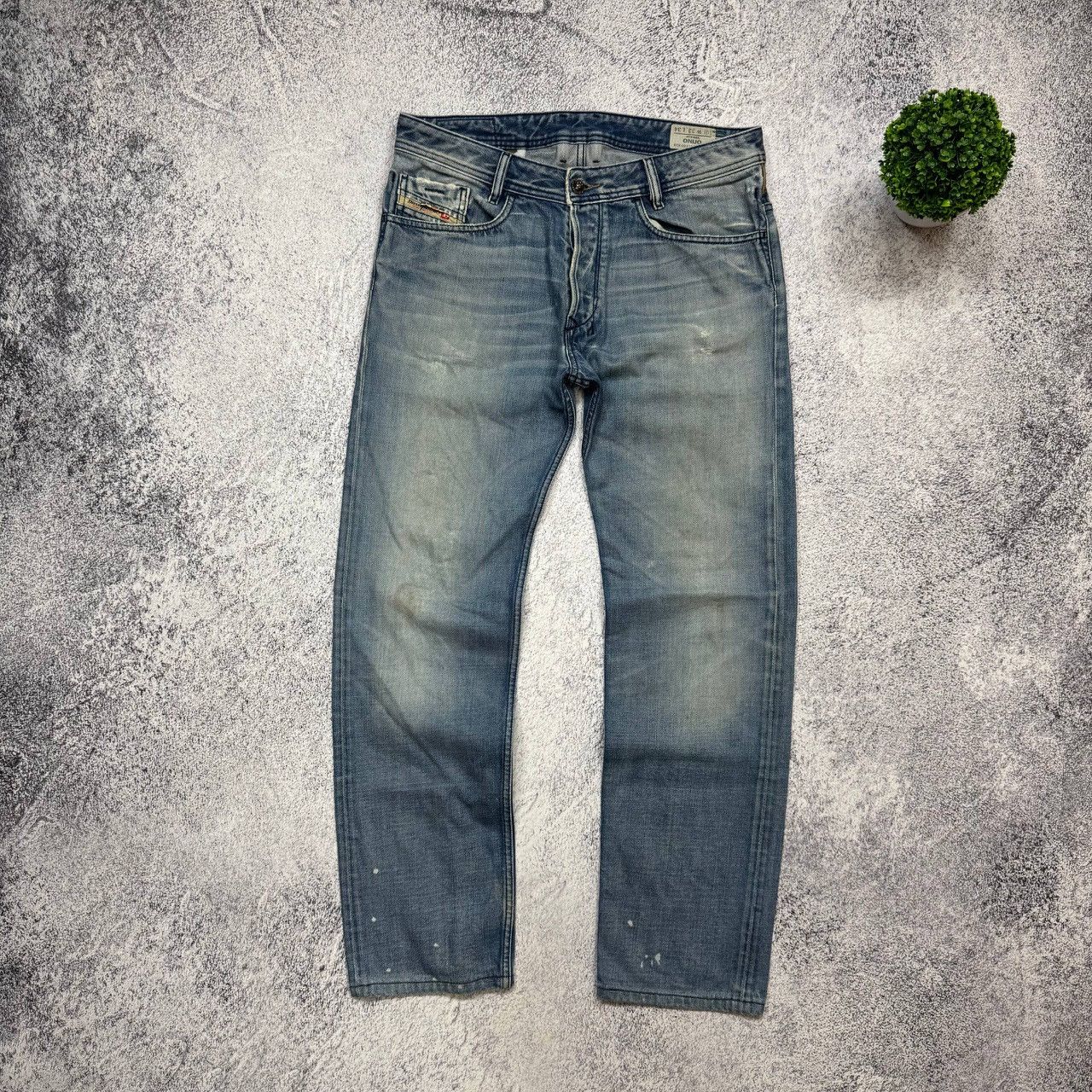 Diesel Diesel Industry Baggy Faded Big Logo Denim Jeans Mens 33 Size US 33 - 13 Thumbnail