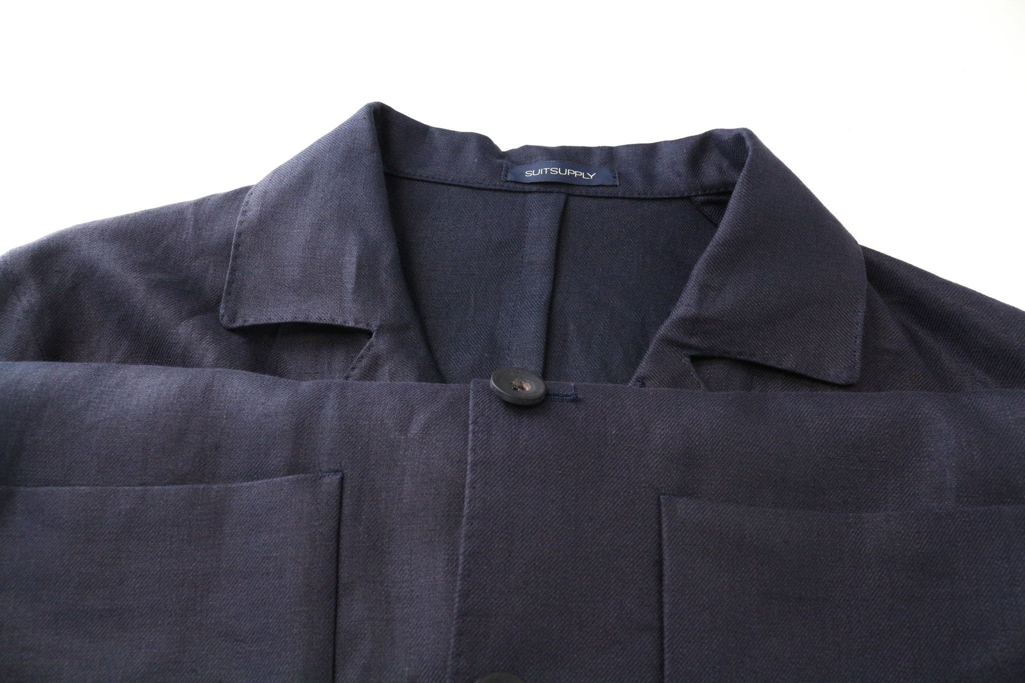 Suitsupply WALTER UK36R Navy Linen Shacket Blazer 74958 Size 36R - 3 Thumbnail