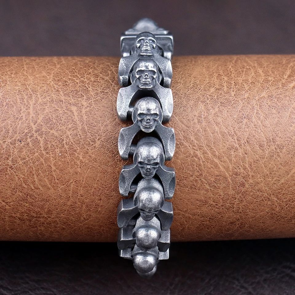 Other Trendy Domineering Skull Bracelet Size ONE SIZE - 4 Thumbnail