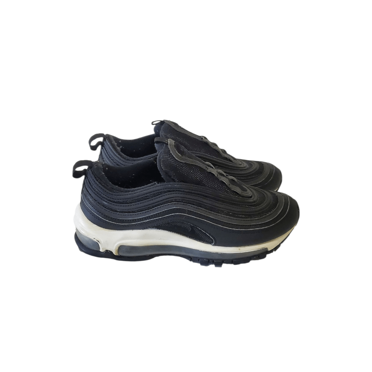 Nike Nike Air Max 97 Black/White Shoes (Womens) *NO LACES* Size US 6 / IT 36 - 5 Thumbnail