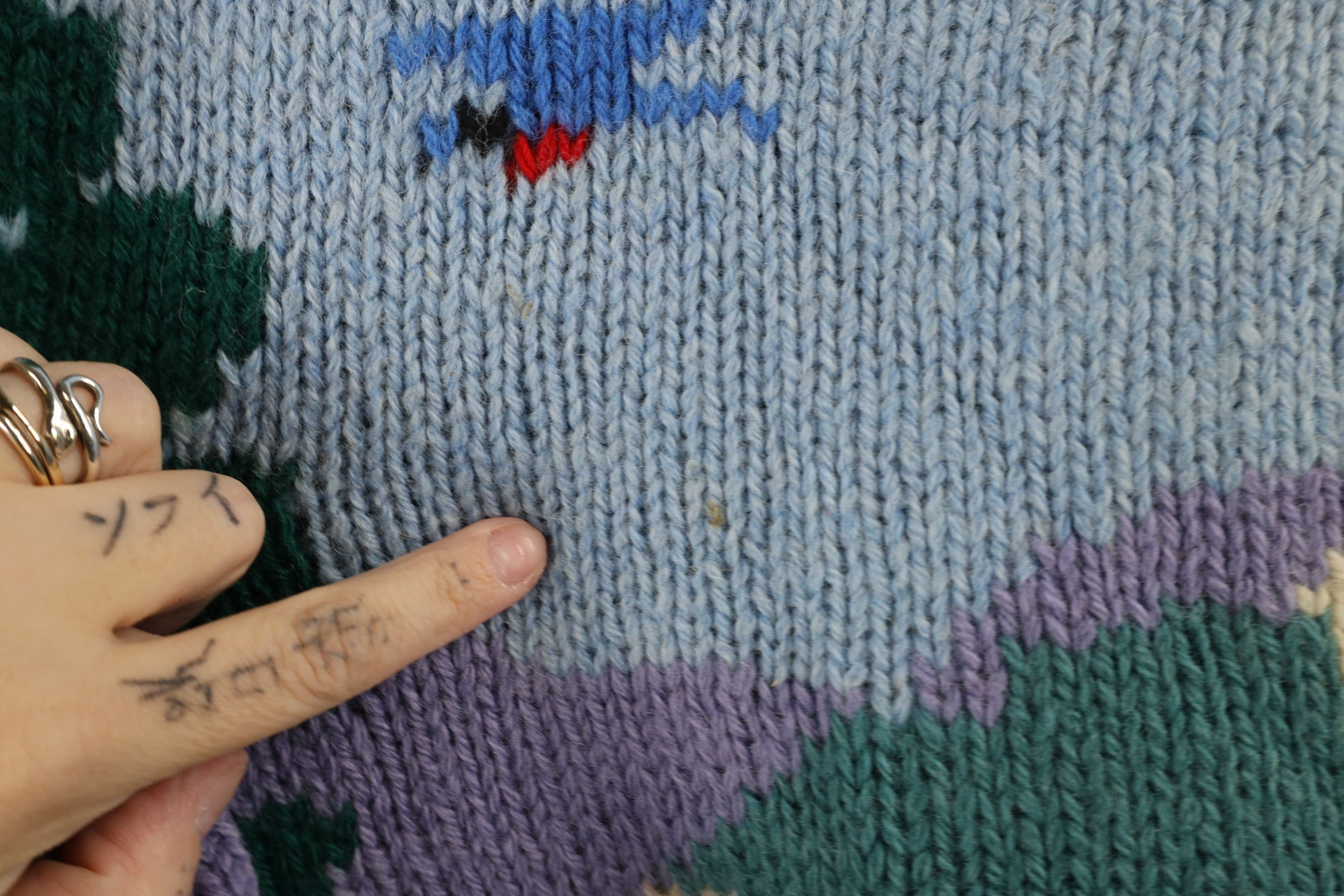 Vintage Vintage 70s Streetwear Knit Country Farmhouse Sheep Sweater Size XL / US 12-14 / IT 48-50 - 6 Thumbnail