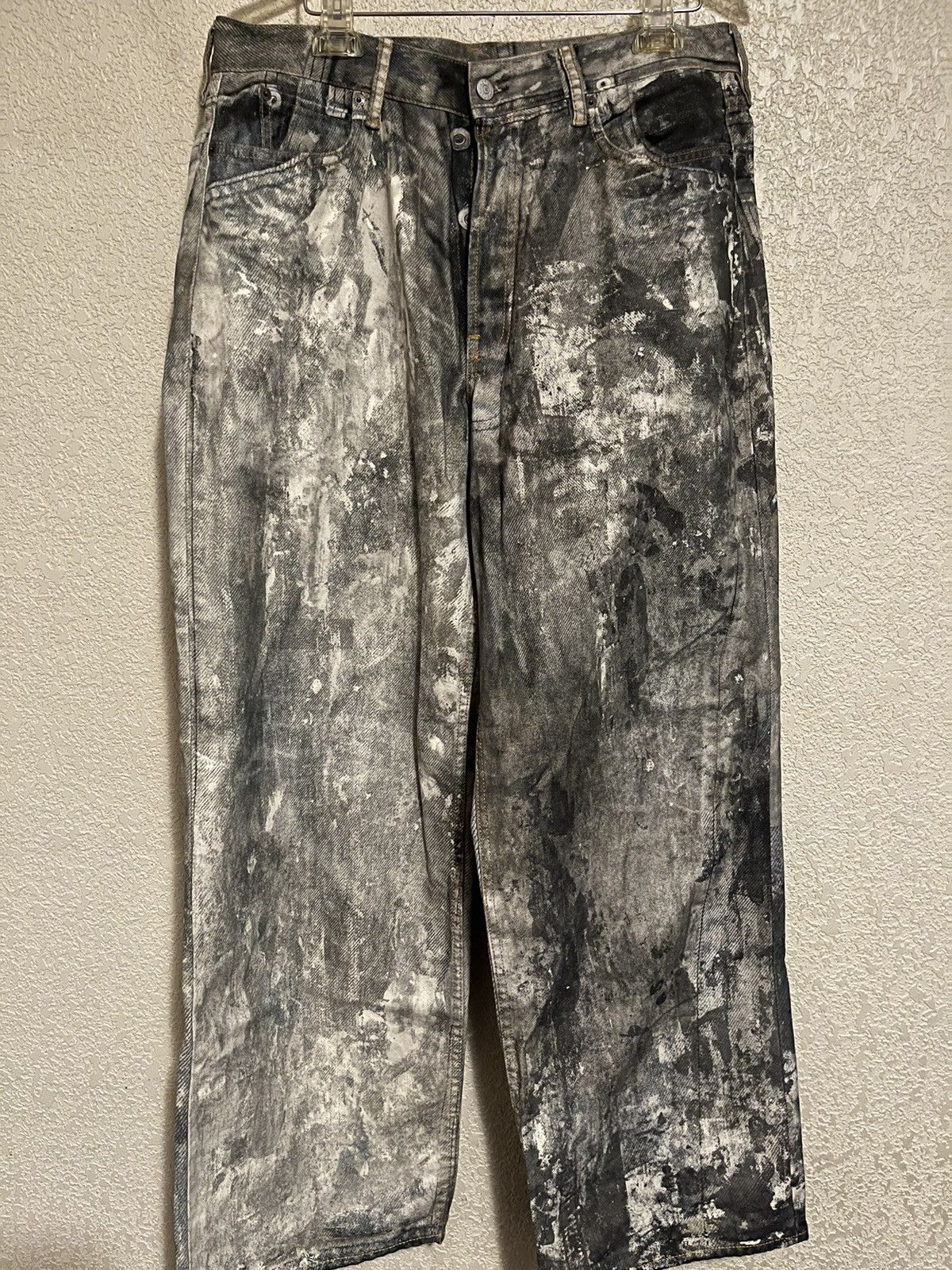 Acne Studios Acne Studios 1981 Loose Fit Splatter Fit Jeans