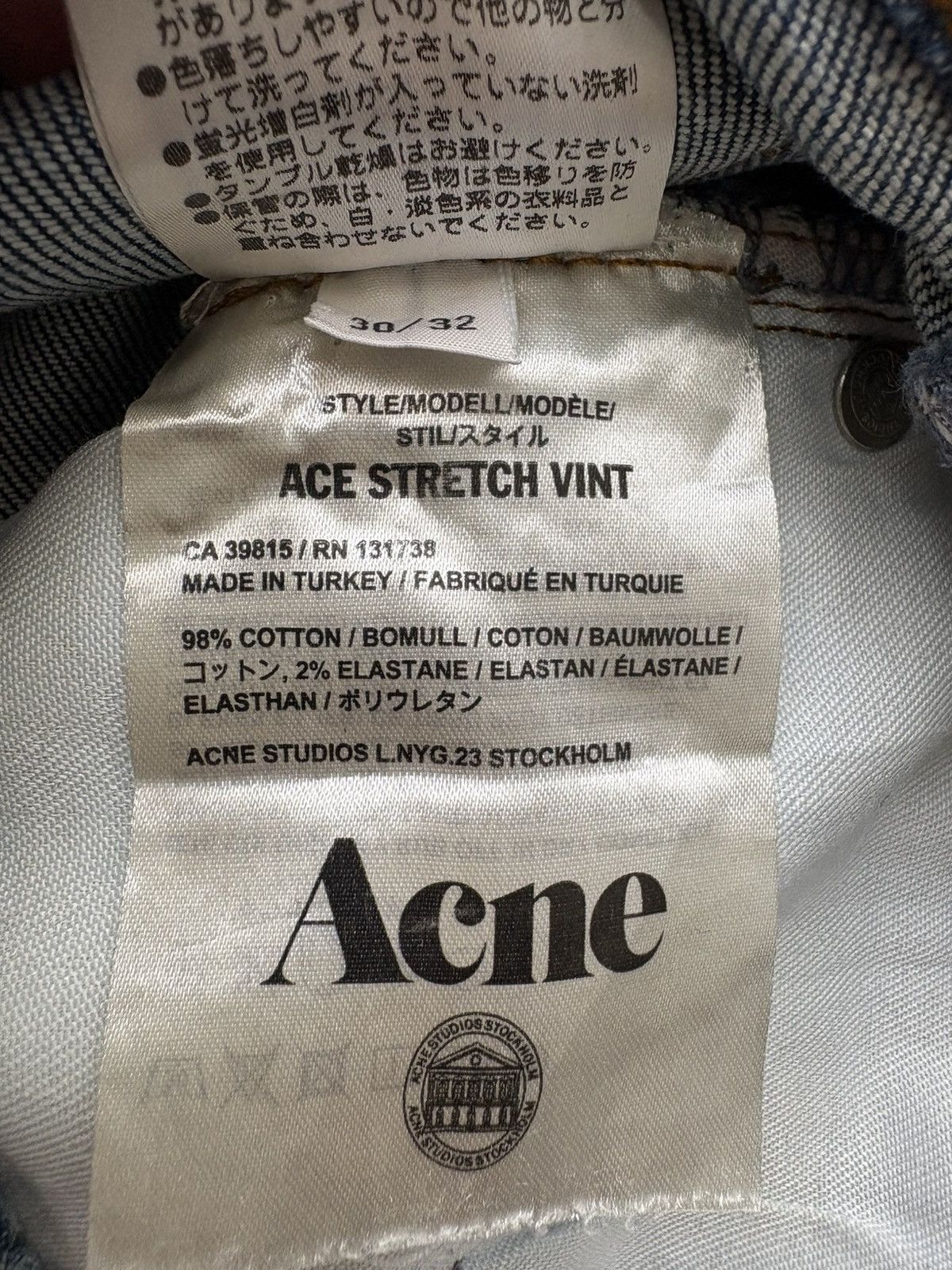 Acne Studios Acne Studios Ace Stretch Vint Indigo Jeans Denim Size US 30 / EU 46 - 20 Thumbnail