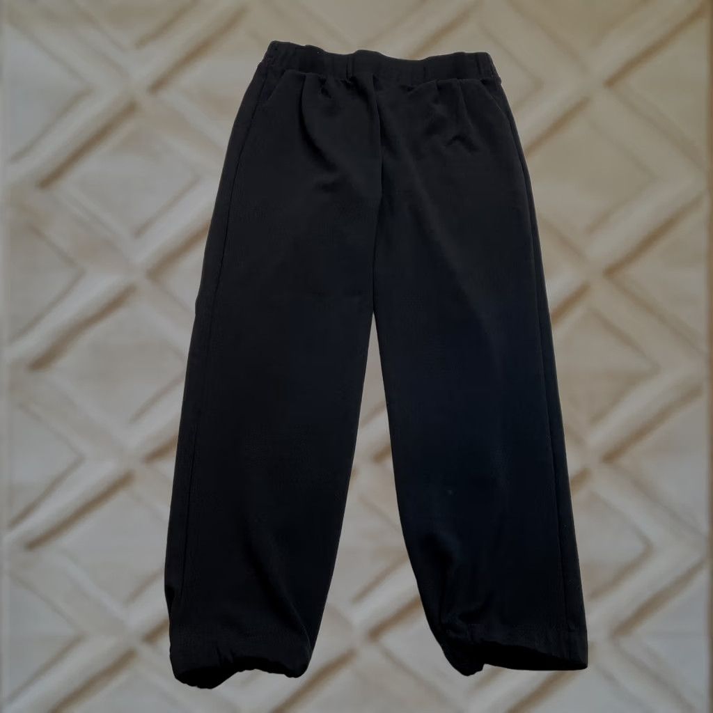 Vintage VINTAGE? No, Stella Luce Cropped Pants Womens XL Black Stretch Polyester Pockets Size 29" - 1 Thumbnail