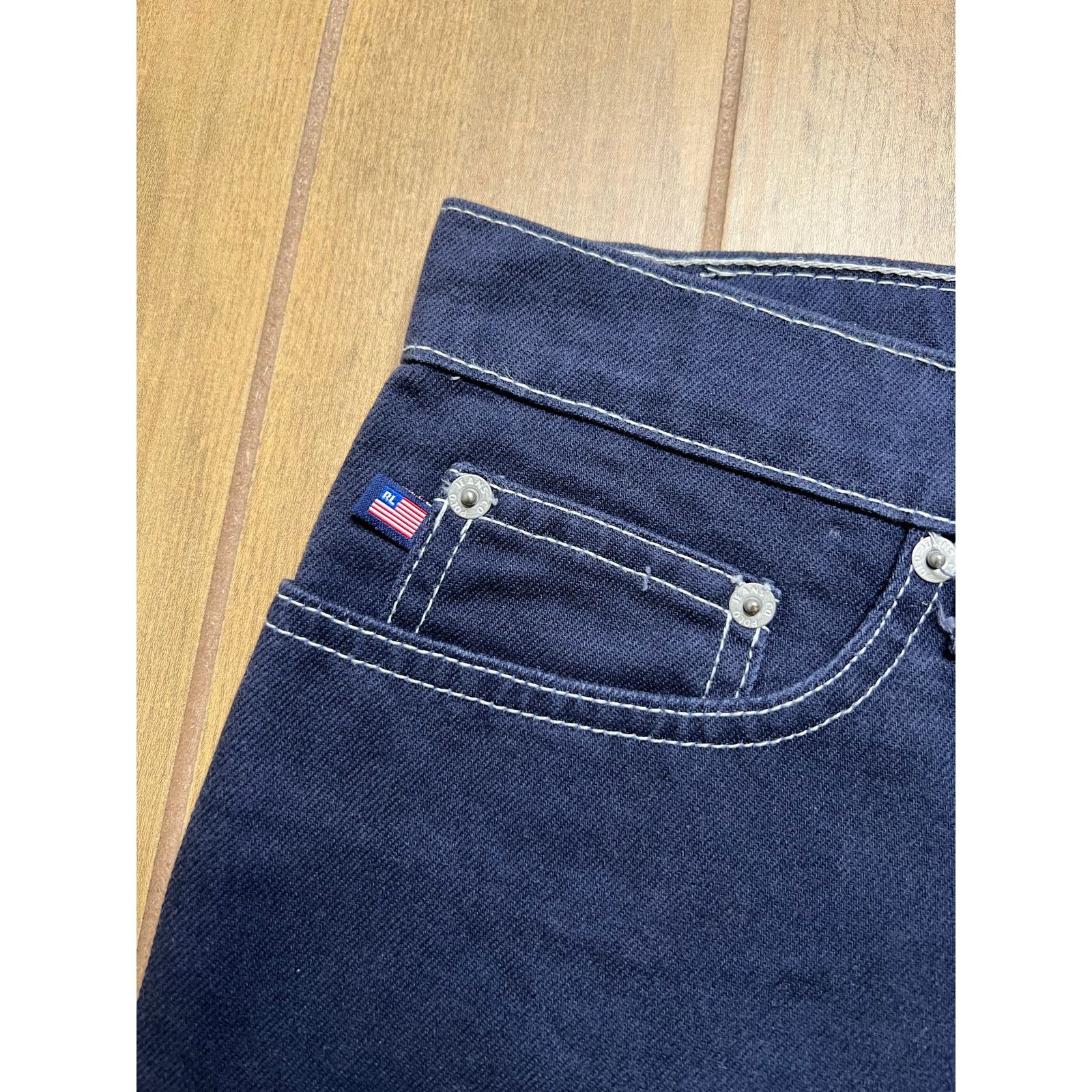 Vintage Polo Jeans Co. Ralph Lauren denim pants women Sz 14 35x27 Size 36" / US 14 / IT 50 - 2 Thumbnail