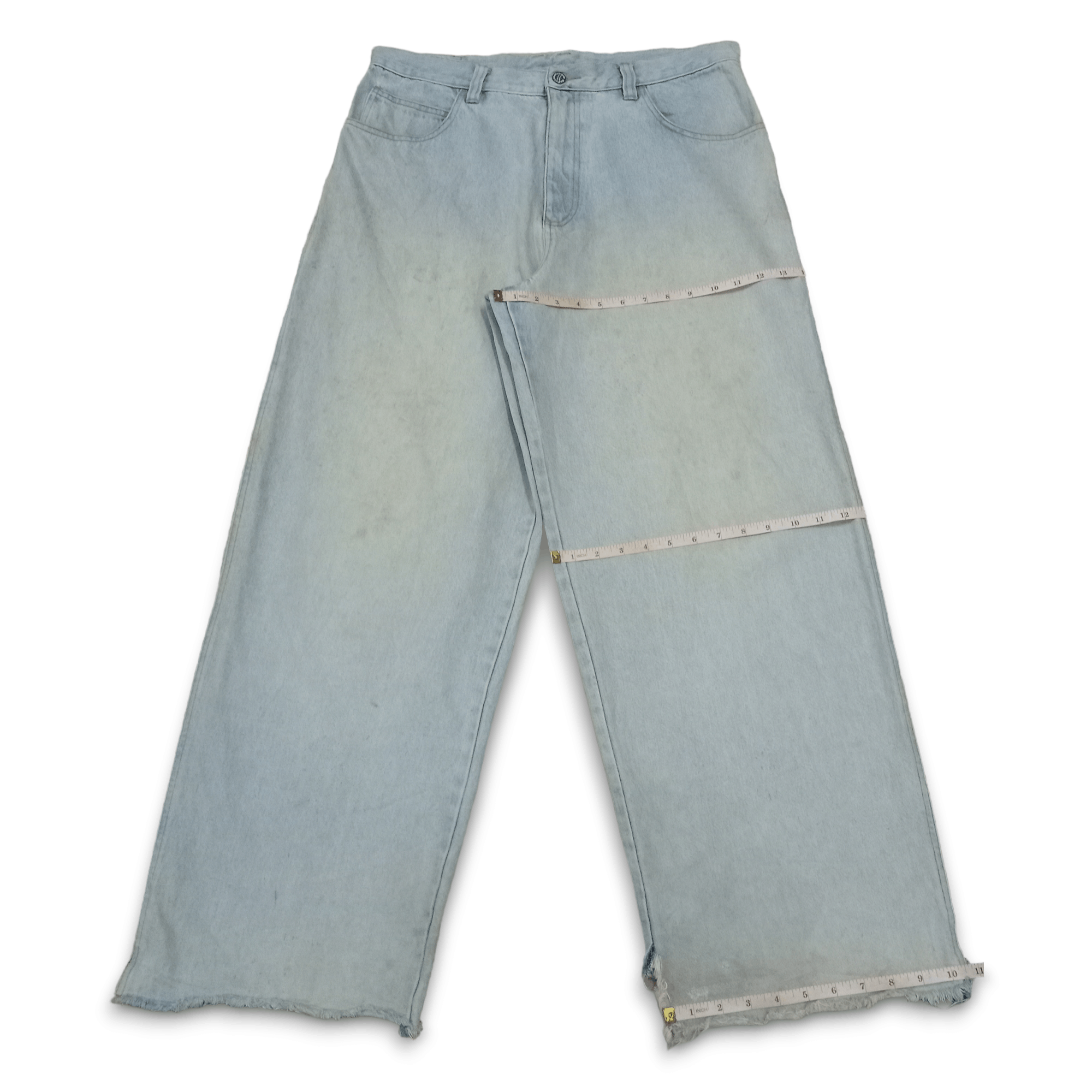Japanese Brand Vintage Japanese Brand Dirt Washed Distressed Baggy Jeans Size US 36 / EU 52 - 11 Thumbnail