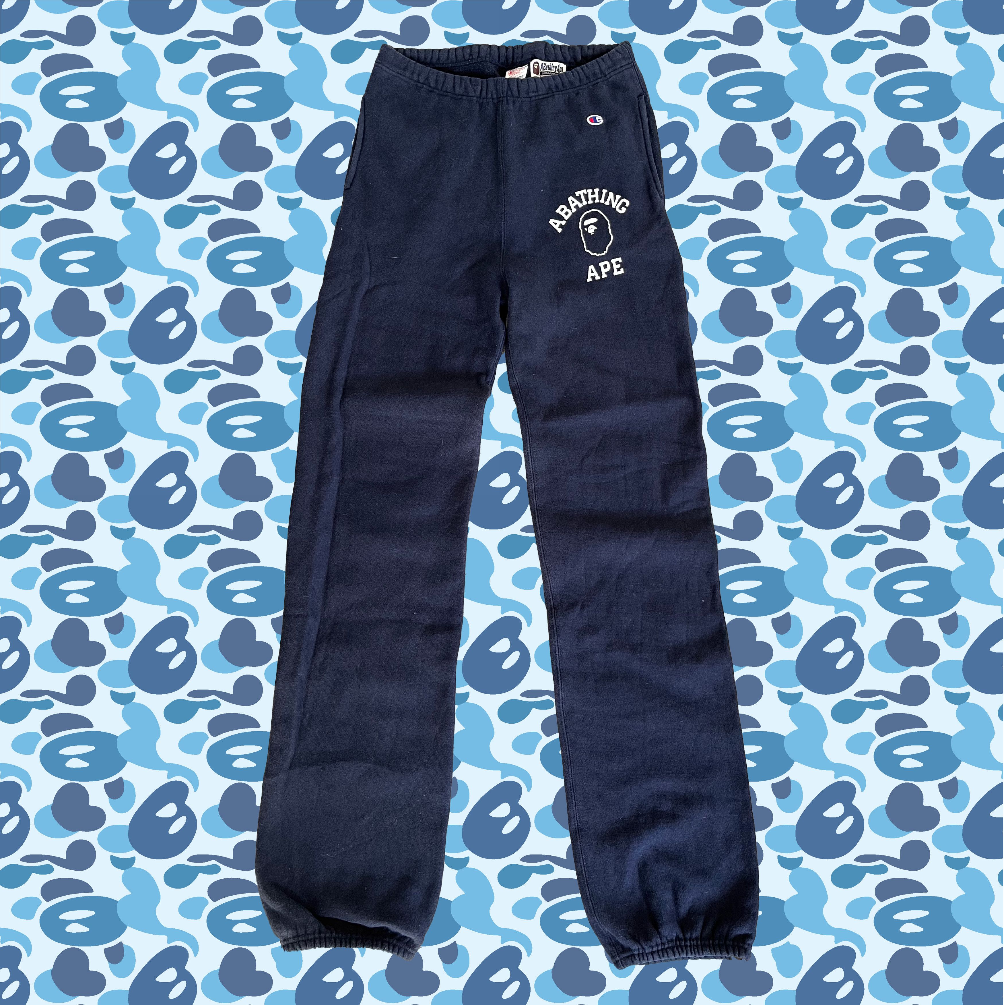 Bape × Champion Bape x Champion Reverse Weave Sweatpants (2010) Size US 34 / EU 50 - 1 Thumbnail