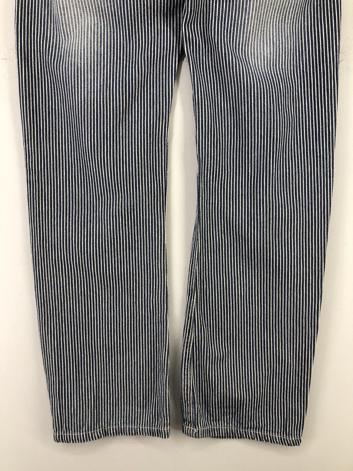 Japanese Brand Japanese Brand Copper Smith Distressed Hickory Blue Jeans Size US 32 / EU 48 - 19 Thumbnail