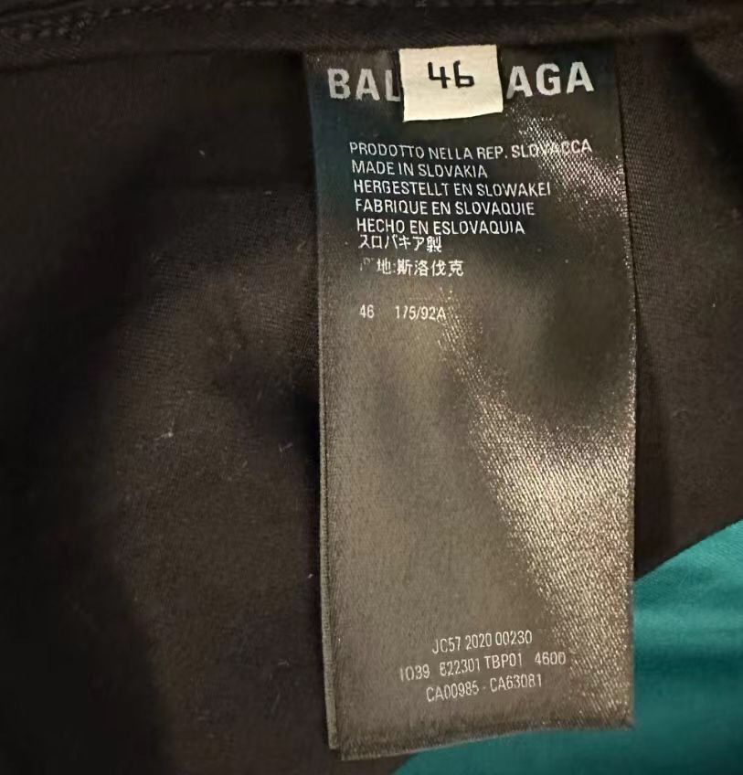 Balenciaga BALENCIAGA SS20 Embroidered Logo Lake Blue Sp 2412-Nextarrow Size US S / EU 44-46 / 1 - 6 Thumbnail