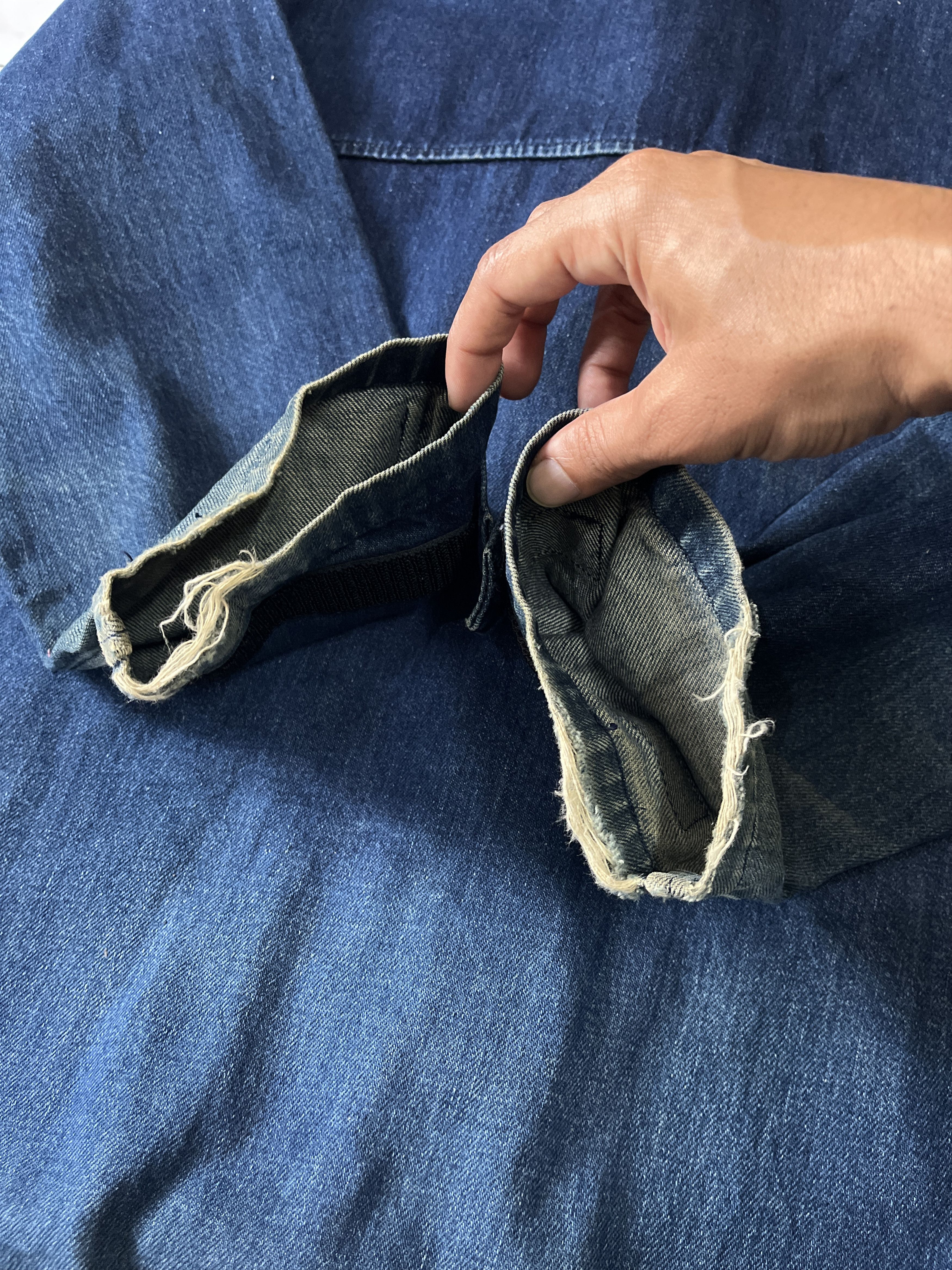 Number (N)ine Number (N)ine #9 Blue Denim Oversized Baggy Jacket Size US M / EU 48-50 / 2 - 12 Thumbnail