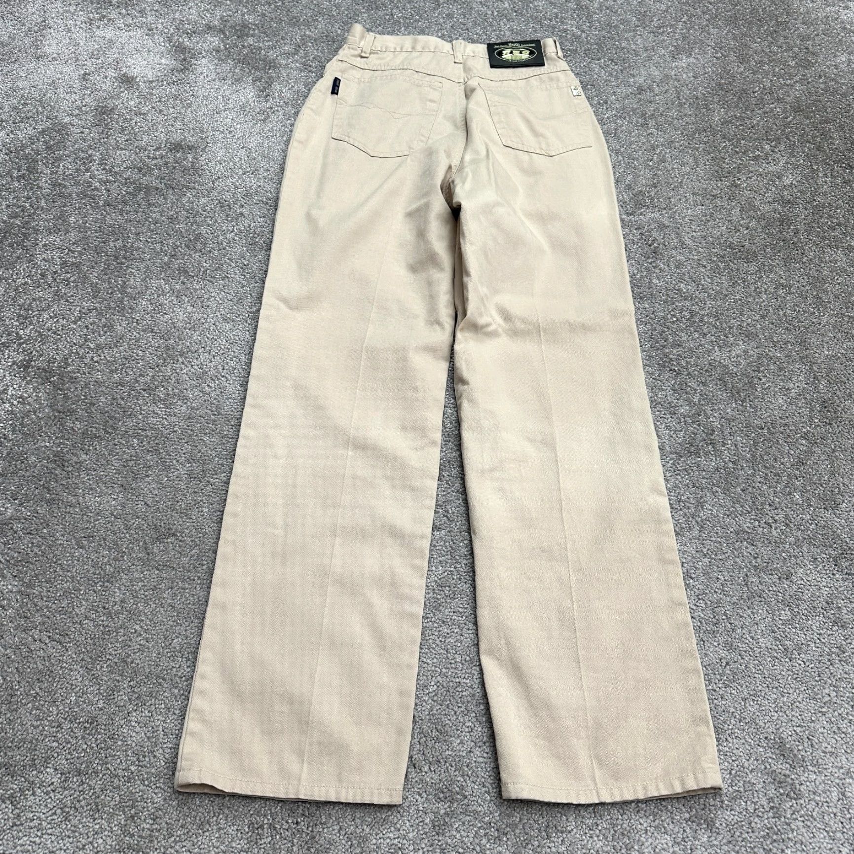Vintage HeiQi Jeans Jeans Women 26 Beige High Rise Straight Cotton Classic Preppy Womens Size 26" / US 2 / IT 38 - 2 Thumbnail