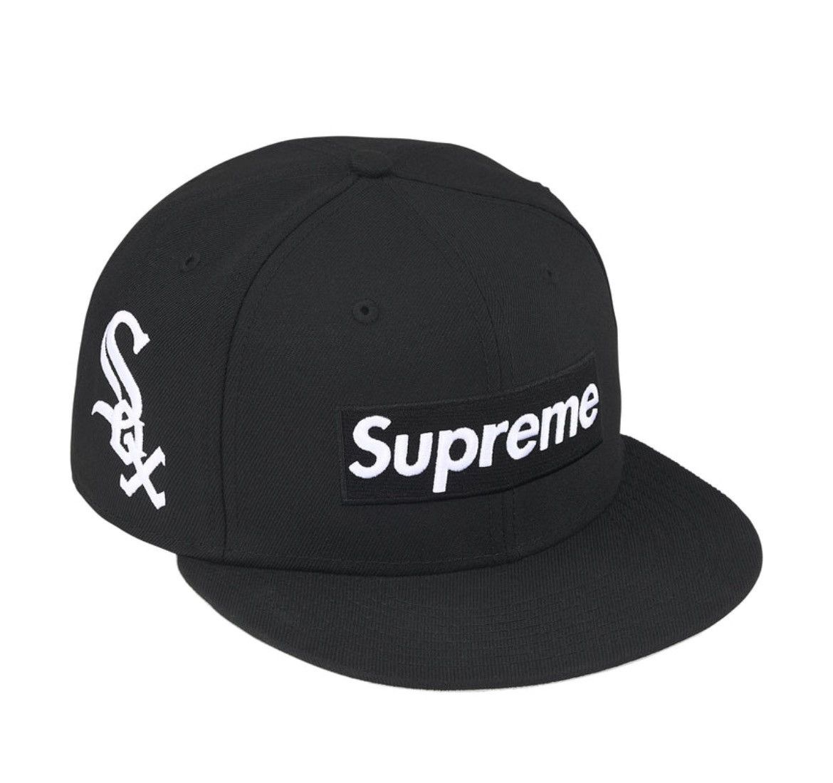 Supreme Black National Champions Box Logo (New Era) 7 1/4