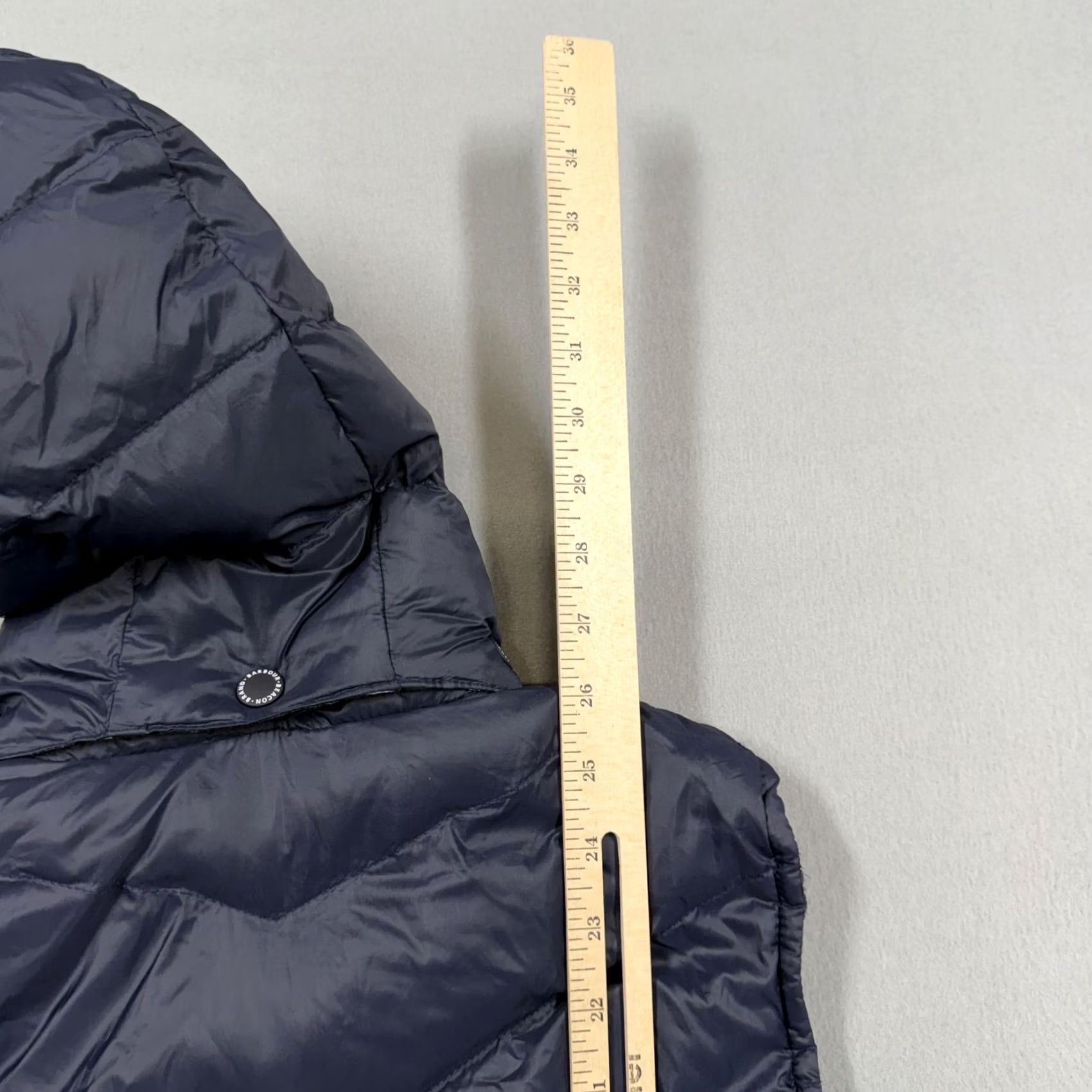 Barbour Barbour Vest Womens 10 Blue Quilted Puffer Hooded Full Zip Insulated Warm Jacket/Coat Size L / US 10 / IT 46 - 7 Thumbnail