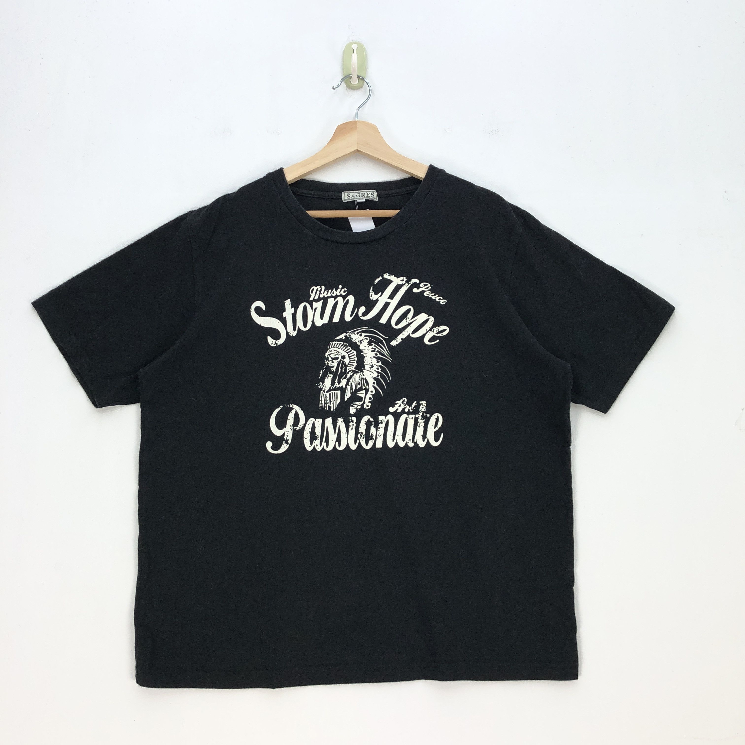 Japanese Brand Vintage Y2K Japanese T Shirt Indiana Storm Hope Tees | . Size US M / EU 48-50 / 2 - 1 Thumbnail
