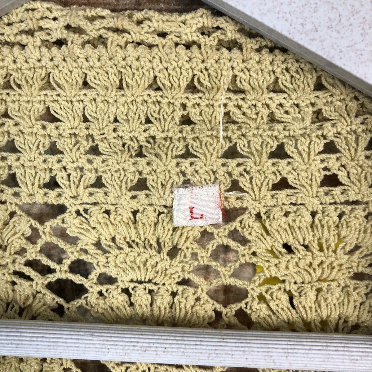 Japanese Brand Japanese Brand crochet Yellow Cardigan Knitwear #A1476 Size M / US 6-8 / IT 42-44 - 9 Thumbnail