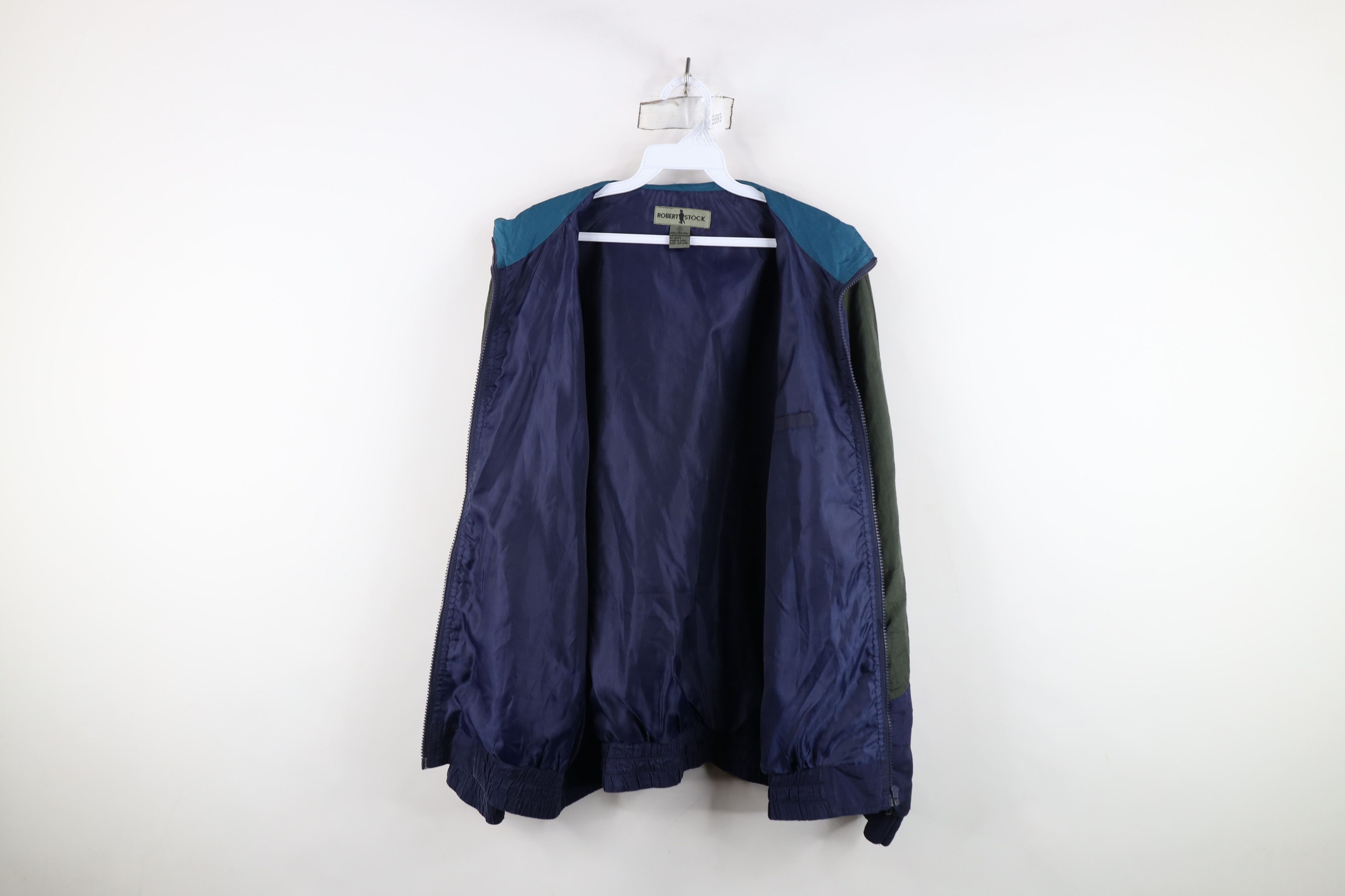 Vintage Vintage 90s Streetwear Block Silk Windbreaker Bomber Jacket Size M / US 6-8 / IT 42-44 - 9 Thumbnail