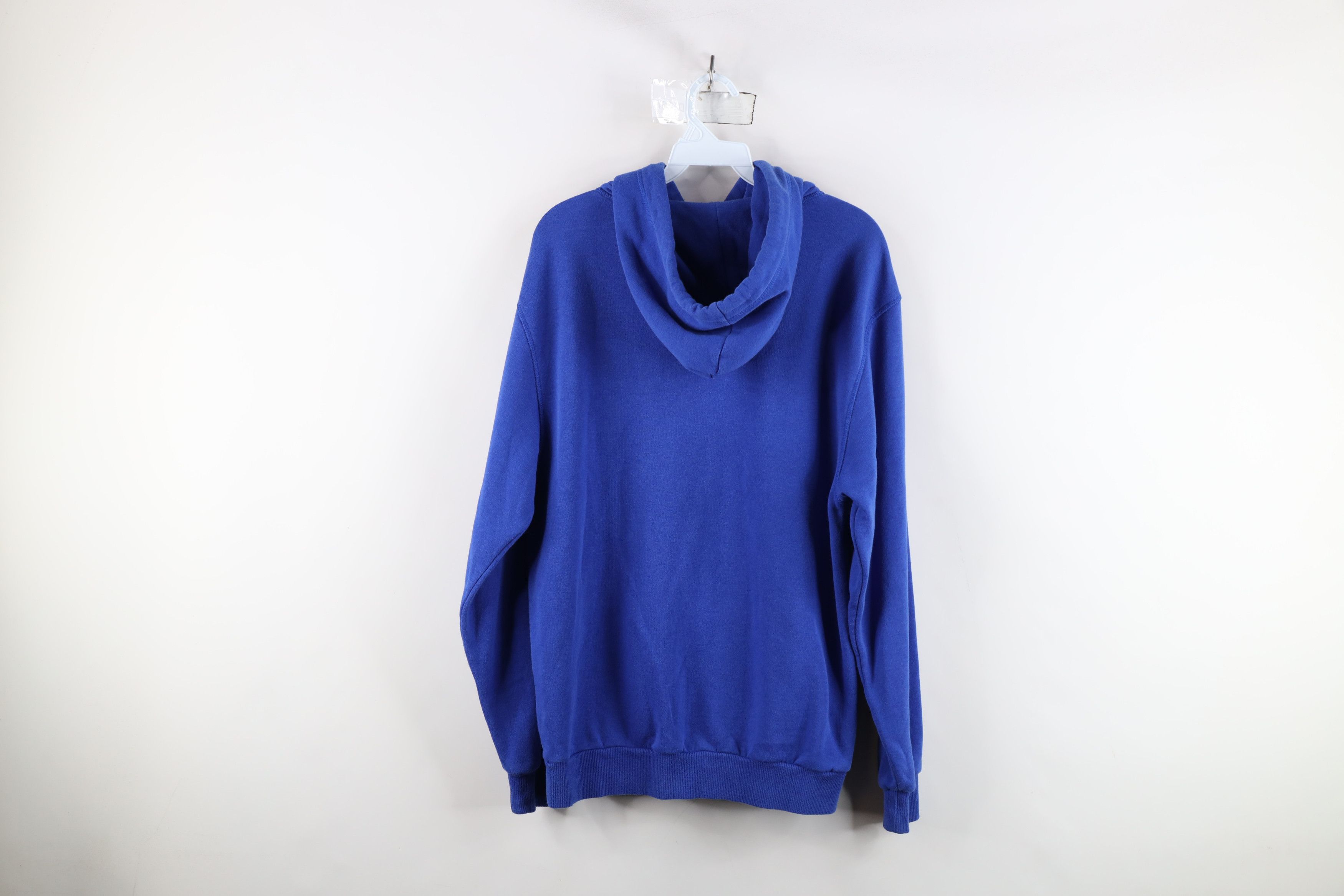 Vintage Vintage 90s Y2K Streetwear Hoodie Sweatshirt Royal Blue Size US M / EU 48-50 / 2 - 11 Thumbnail