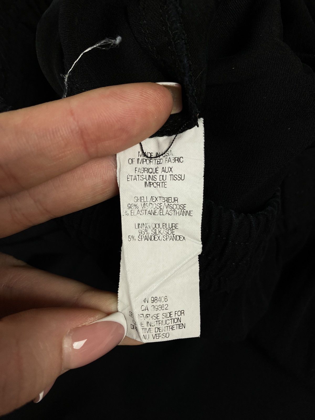Designer × Helmut Lang Helmut Lang ladies viscose cropped pants trousers size ~ M Size 28" / US 6 / IT 42 - 11 Thumbnail
