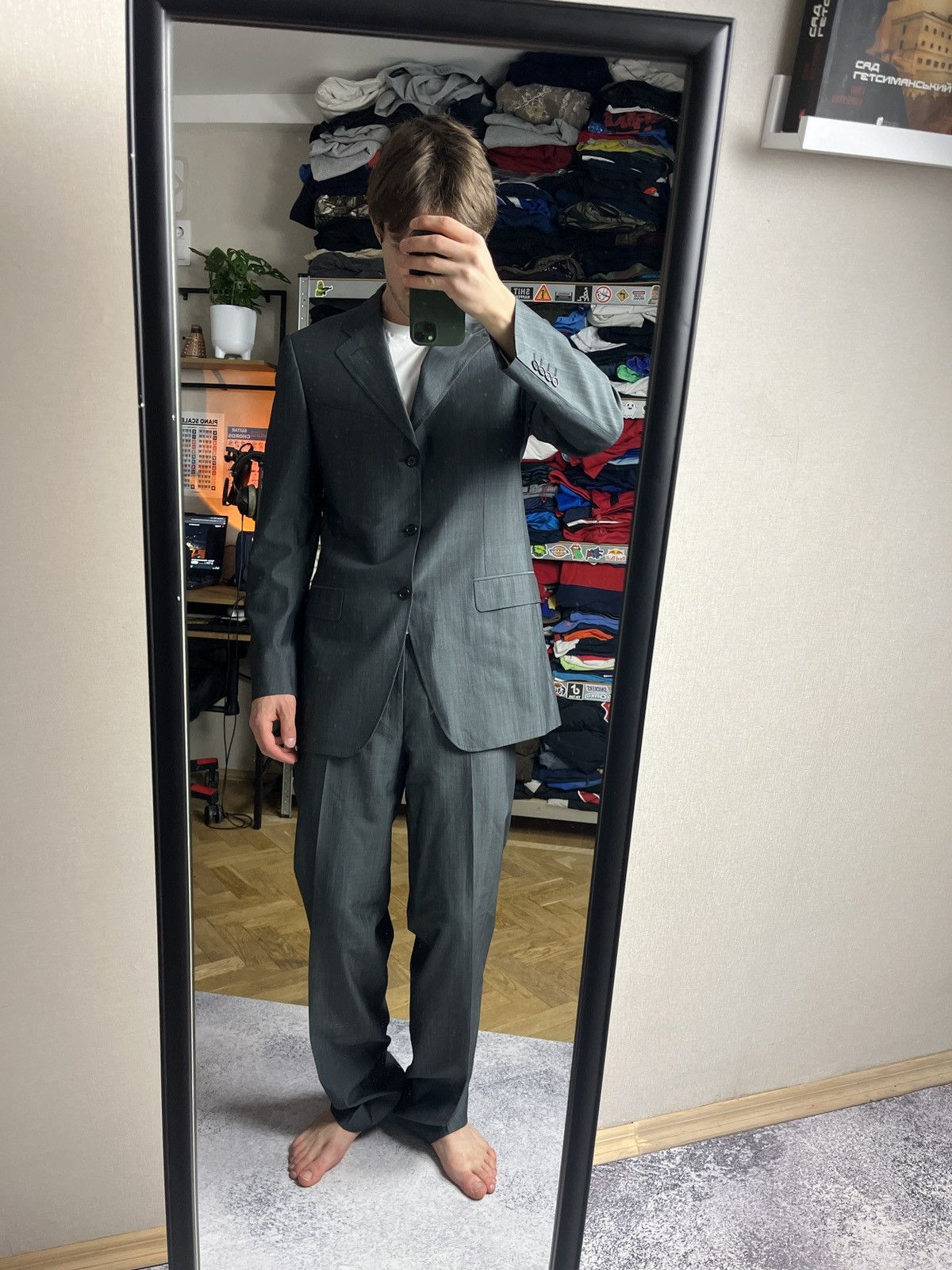 Canali Vintage Canali Wool Silk Suit Blazer Jacket And Pants Size 50R - 2 Thumbnail