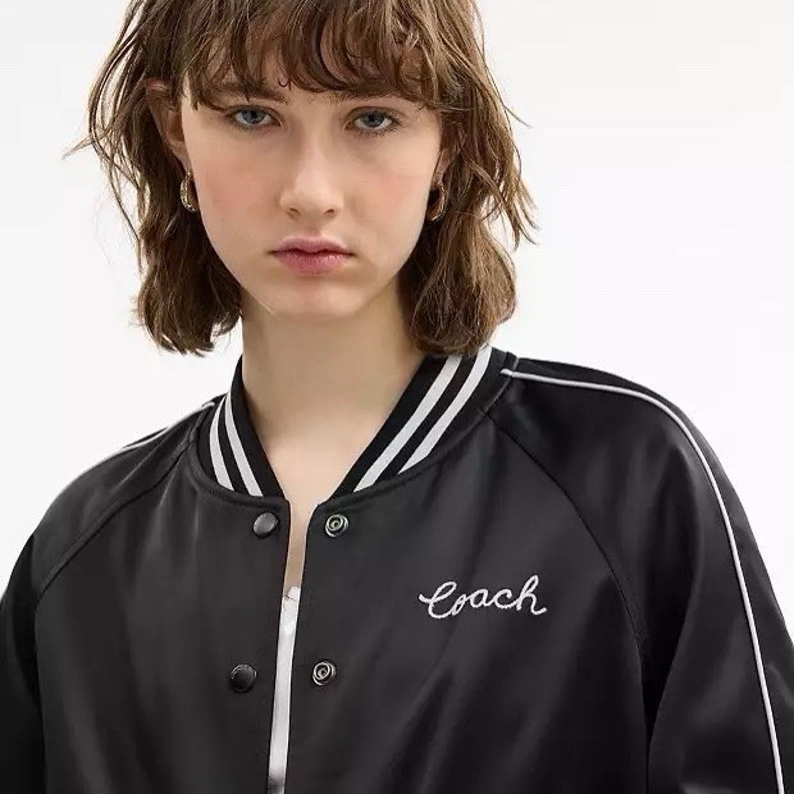 Coach NWT Coach Women's Reversible Varsity Jacket CAH06 Black XS Size XS / US 0-2 / IT 36-38 - 9 Thumbnail