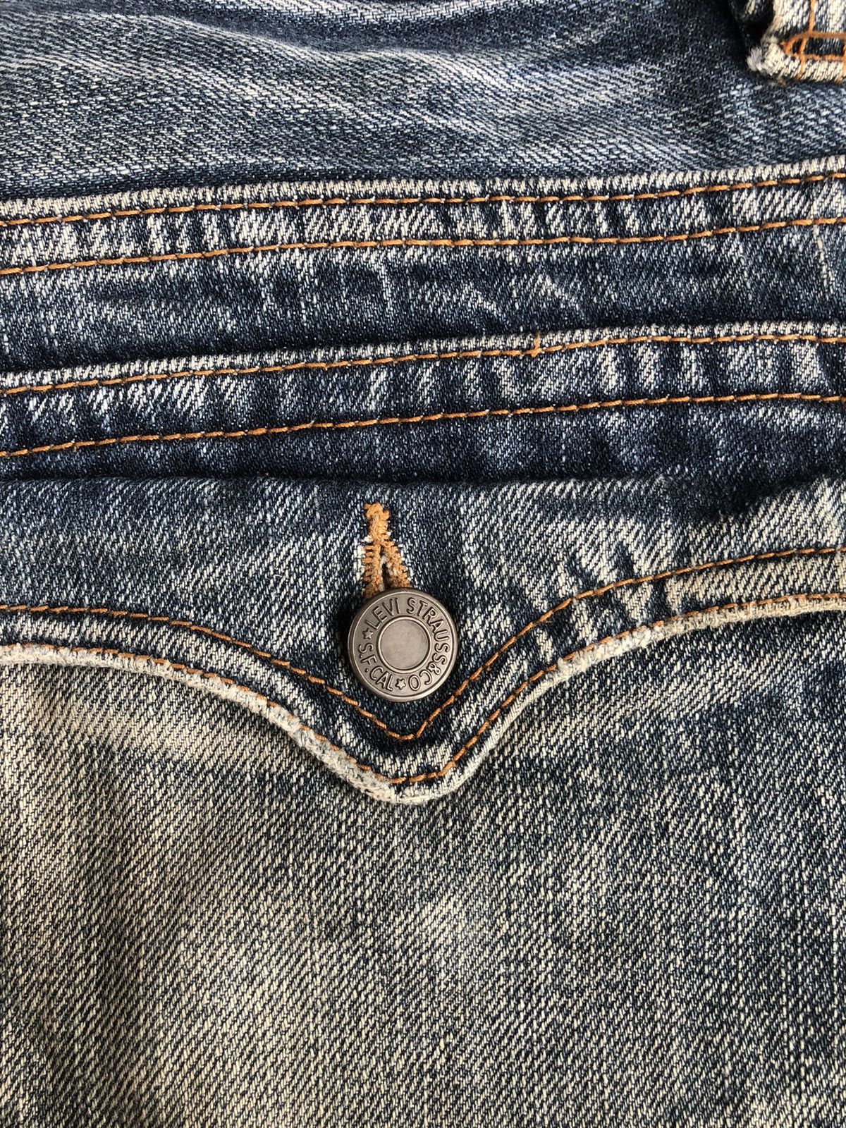 Le Grande Bleu (L.G.B.) Japanese Nylaus Flared Jeans Distressed Jeans Size US 31 - 16 Thumbnail
