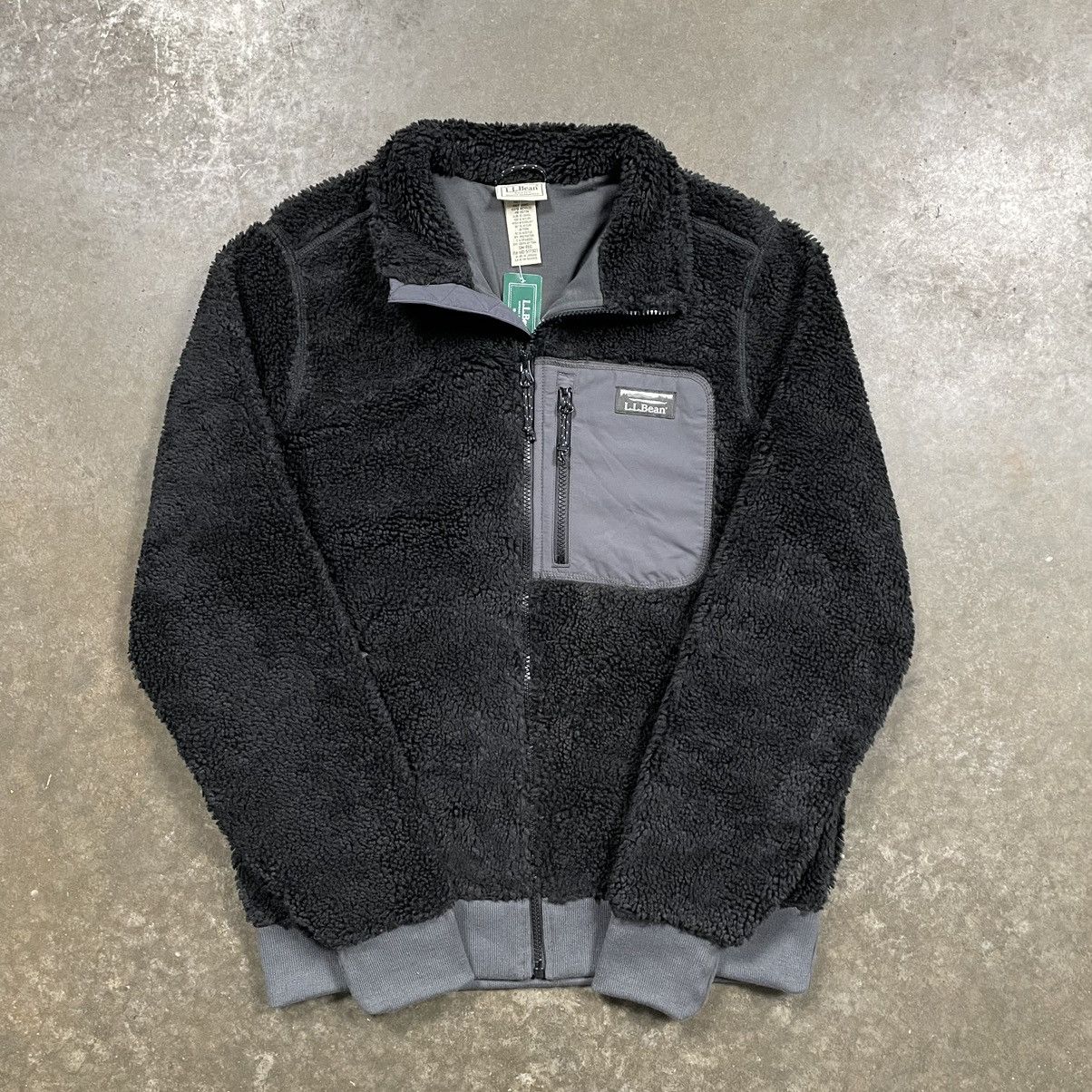 L.L. Bean × Vintage L.L. Bean Retro X Deep Pile Sherpa Fleece Jacket Black Small Size US S / EU 44-46 / 1 - 1 Thumbnail