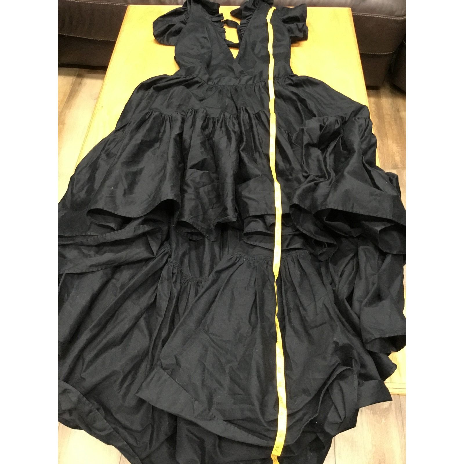 The Unbranded Brand Making The Cut Sienna's Dress Women's Medium Black Ruffle Size M / US 6-8 / IT 42-44 - 7 Thumbnail