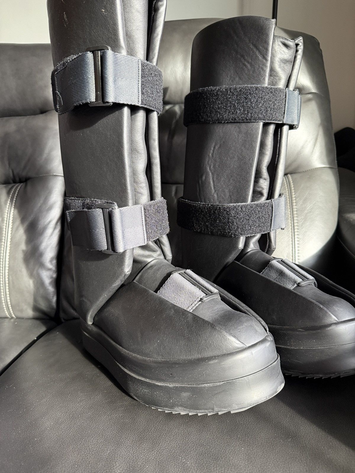 Rick Owens Rick Owens Luxor Hi Runway Splint Boots 45 Size US 12 / EU 45 - 5 Thumbnail