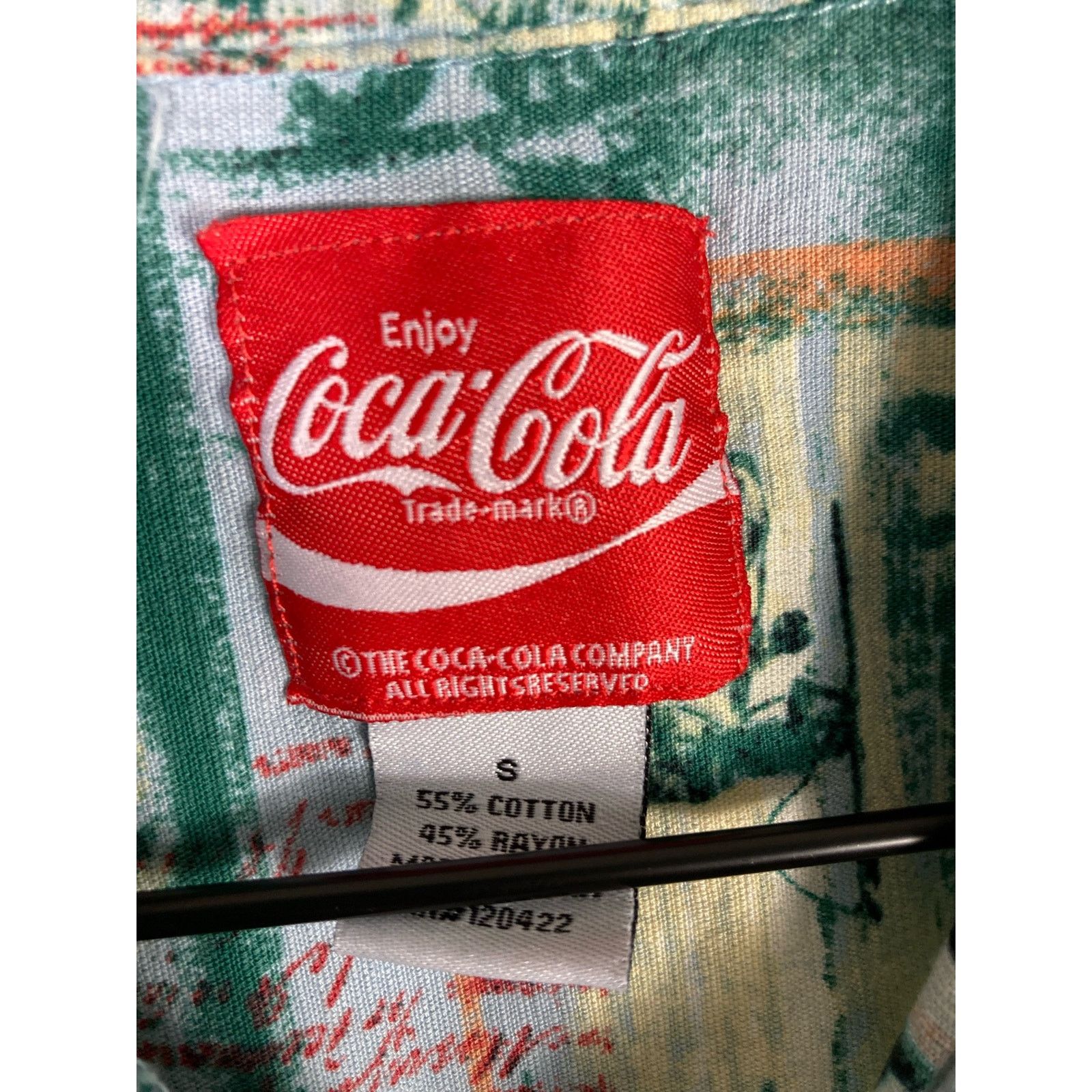 Coca Cola Coca-Cola Men's Hawaiian Button-Up Shirt VW Bus Print Size S Size US S / EU 44-46 / 1 - 2 Thumbnail