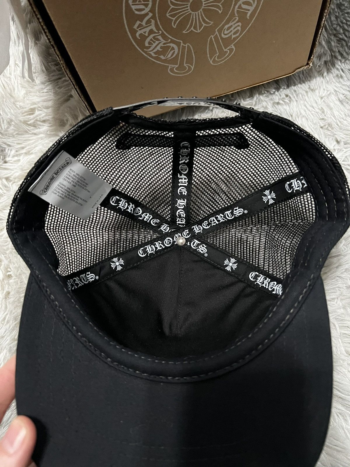 Chrome Hearts Chrome Hearts Cemetery Trucker Hat “Triple Black” Size ONE SIZE - 4 Thumbnail