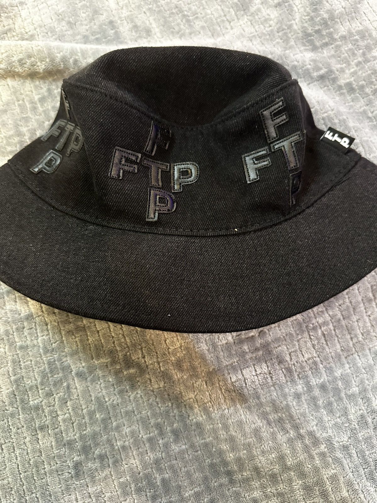 Fuck The Population FTP DENIM BUCKET HAT Size 28 - 1 Thumbnail