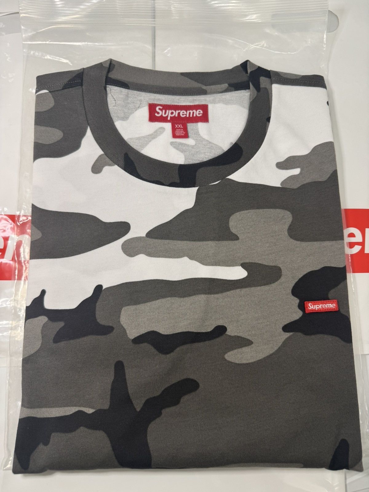 Supreme Small Box L/S Tee Snow Camo - www.rajagirimanappuram.com