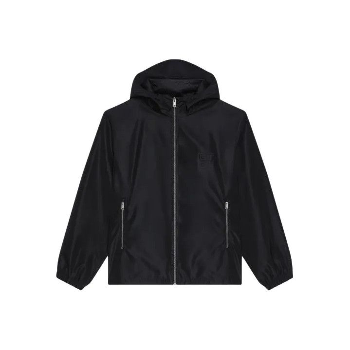 Givenchy Givenchy Men's Black Hooded Zip Windbreaker Size US M / EU 48-50 / 2 - 1 Thumbnail