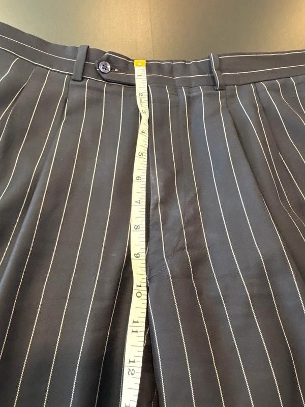 Vitale Barberis Canonico Bespoke Navy Pinstripe DB Suit 6x3 Italian Vitale Barberis Size 42R - 11 Thumbnail