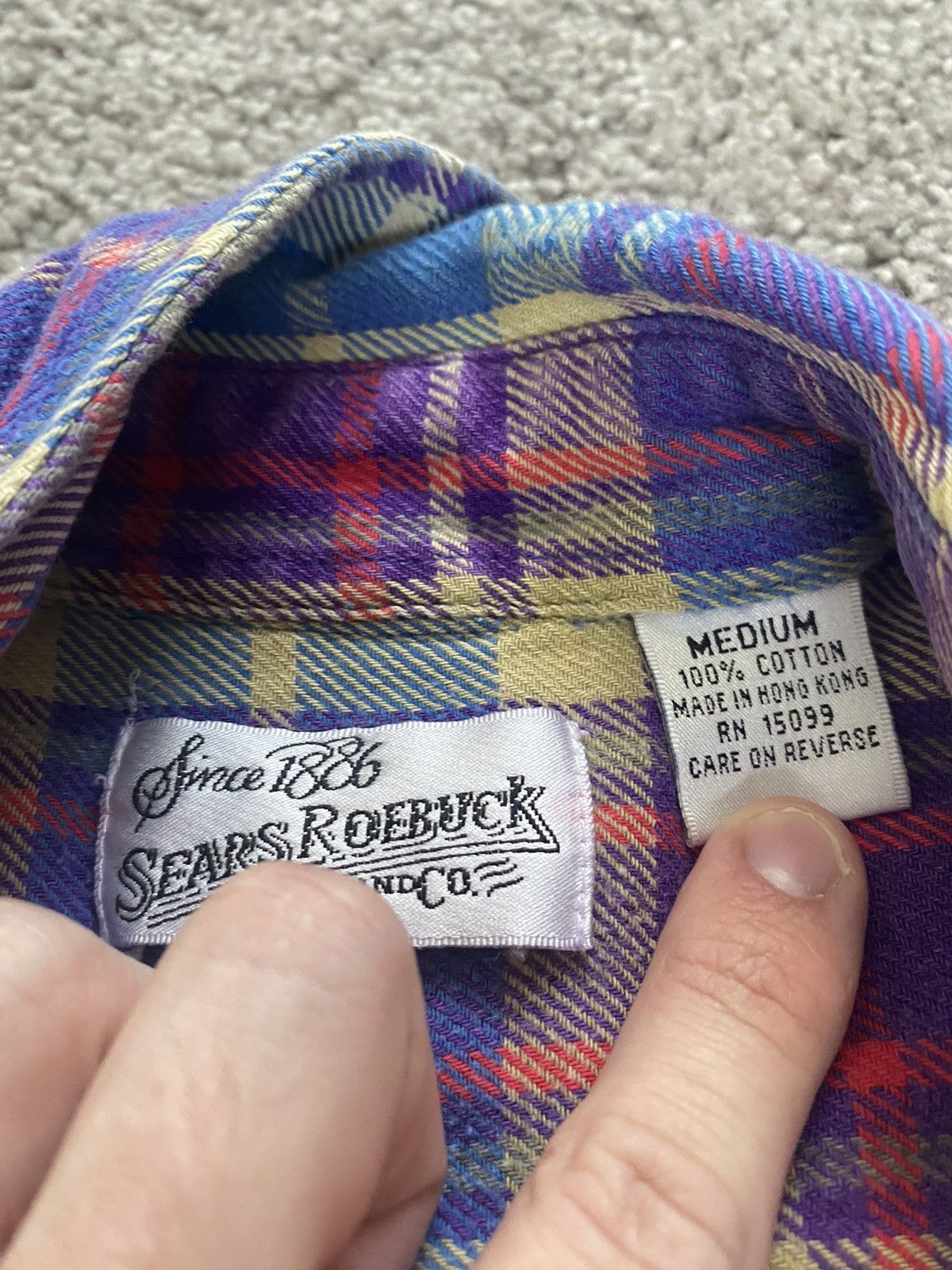 Flannel × Japanese Brand × Vintage Vintage Distressed Cropped Flannel Shirt Size US M / EU 48-50 / 2 - 11 Thumbnail