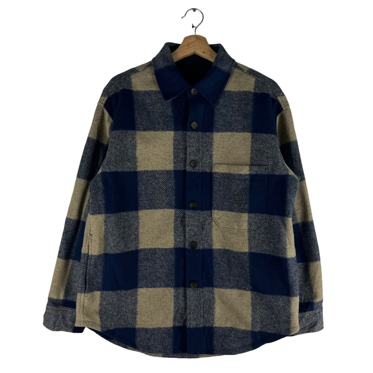 Japanese Brand 🔥VINTAGE WOOL SHIRT JACKET TARTAN UNIQLO JAPAN ISSEY MIYAKE Size US M / EU 48-50 / 2 - 1 Thumbnail