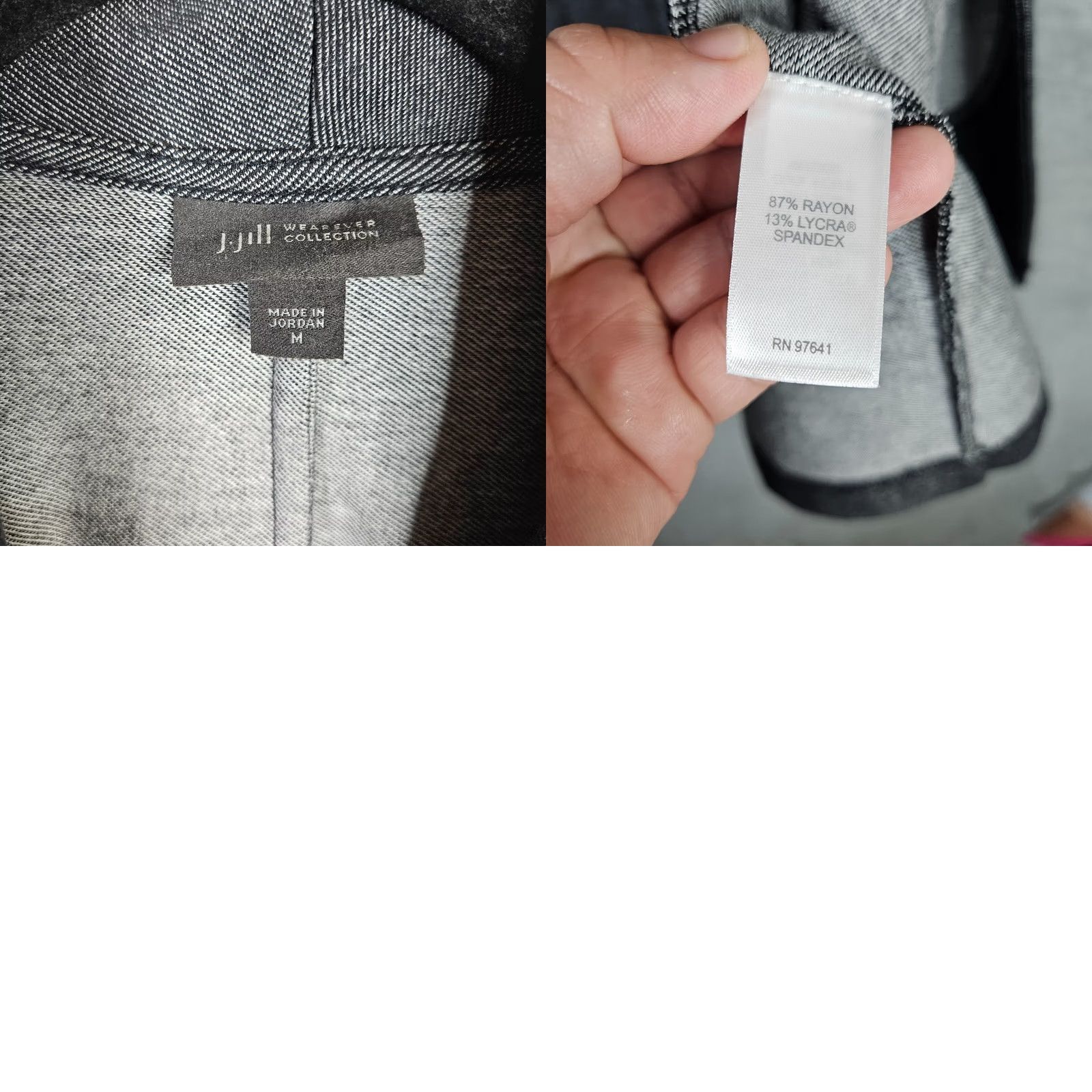 J. Jill J.JILL Wearever Collection Jacket Women Gray Knit One-button Size M Regular Sleeve Long Solid Lightweight Casual Travel Autumn Spring Winter Size M / US 6-8 / IT 42-44 - 8 Thumbnail