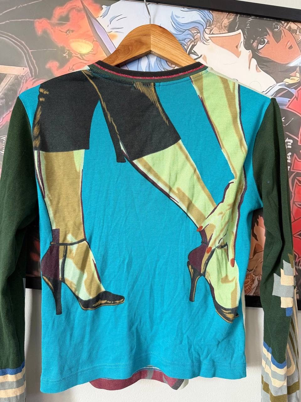 Custo Barcelona Y2K Long sleeve blouse top like jpg Gaultier bjork 00s print Size M / US 6-8 / IT 42-44 - 11 Thumbnail