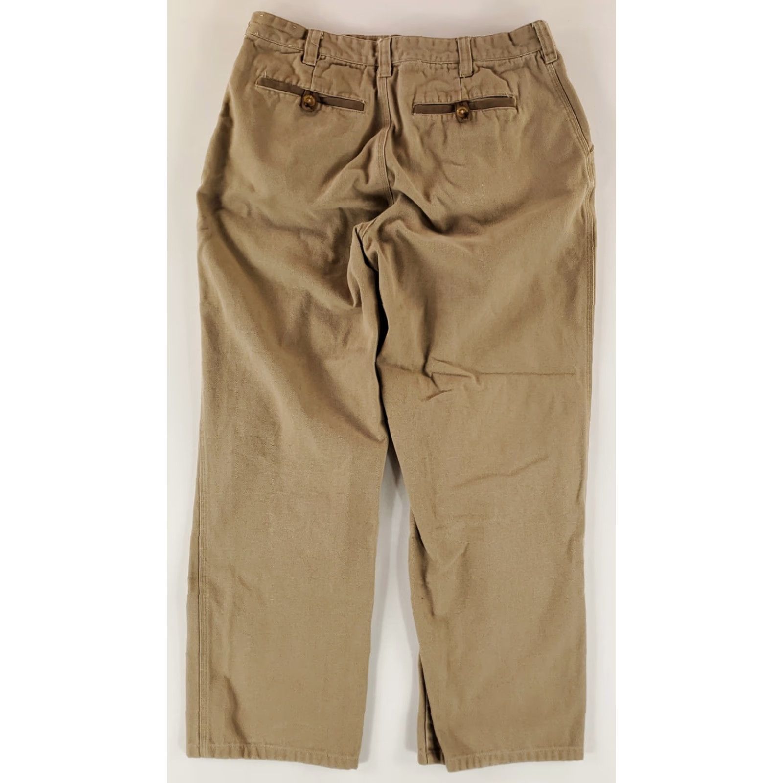 Orvis VINTAGE Orvis Pants Heavy Twill Brown Mens 33 29 Inseam 29 Casual Pants 90s Mens Brown 33x29 Size US 33 - 5 Thumbnail