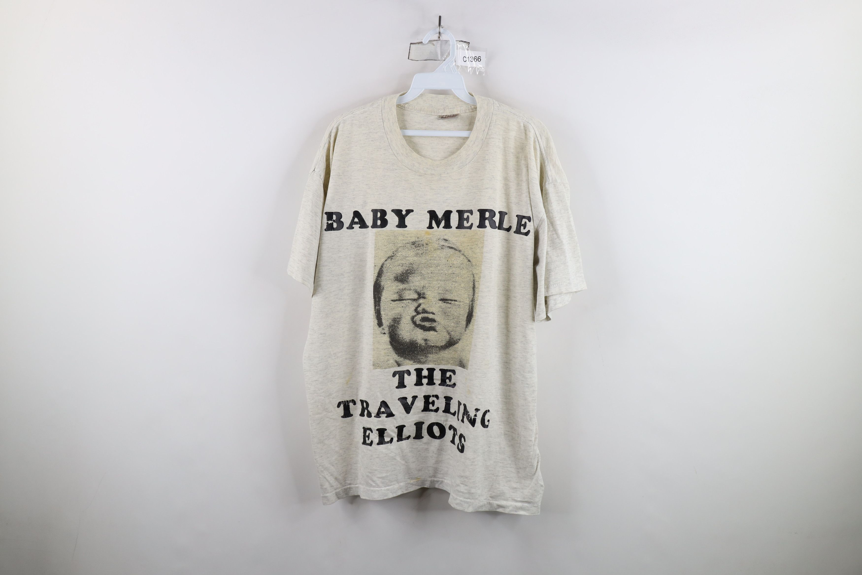 Vintage Vintage 90s Baby Merle The Traveling Elliots Band T-Shirt Size US XL / EU 56 / 4 - 1 Thumbnail