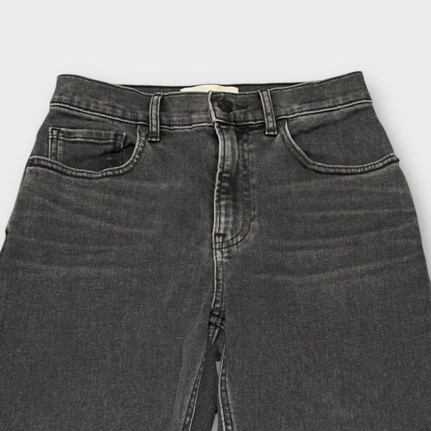 Everlane Everlane Cheeky Jean Crop 26" Gray Washed Black Slim Straigh Size 26" / US 2 / IT 38 - 6 Thumbnail