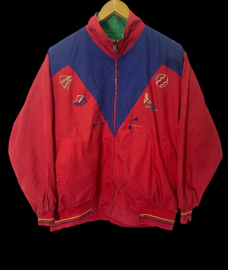 Vintage Vintage 80s Reversible multicolour Jacket Size US XL / EU 56 / 4 - 1 Thumbnail